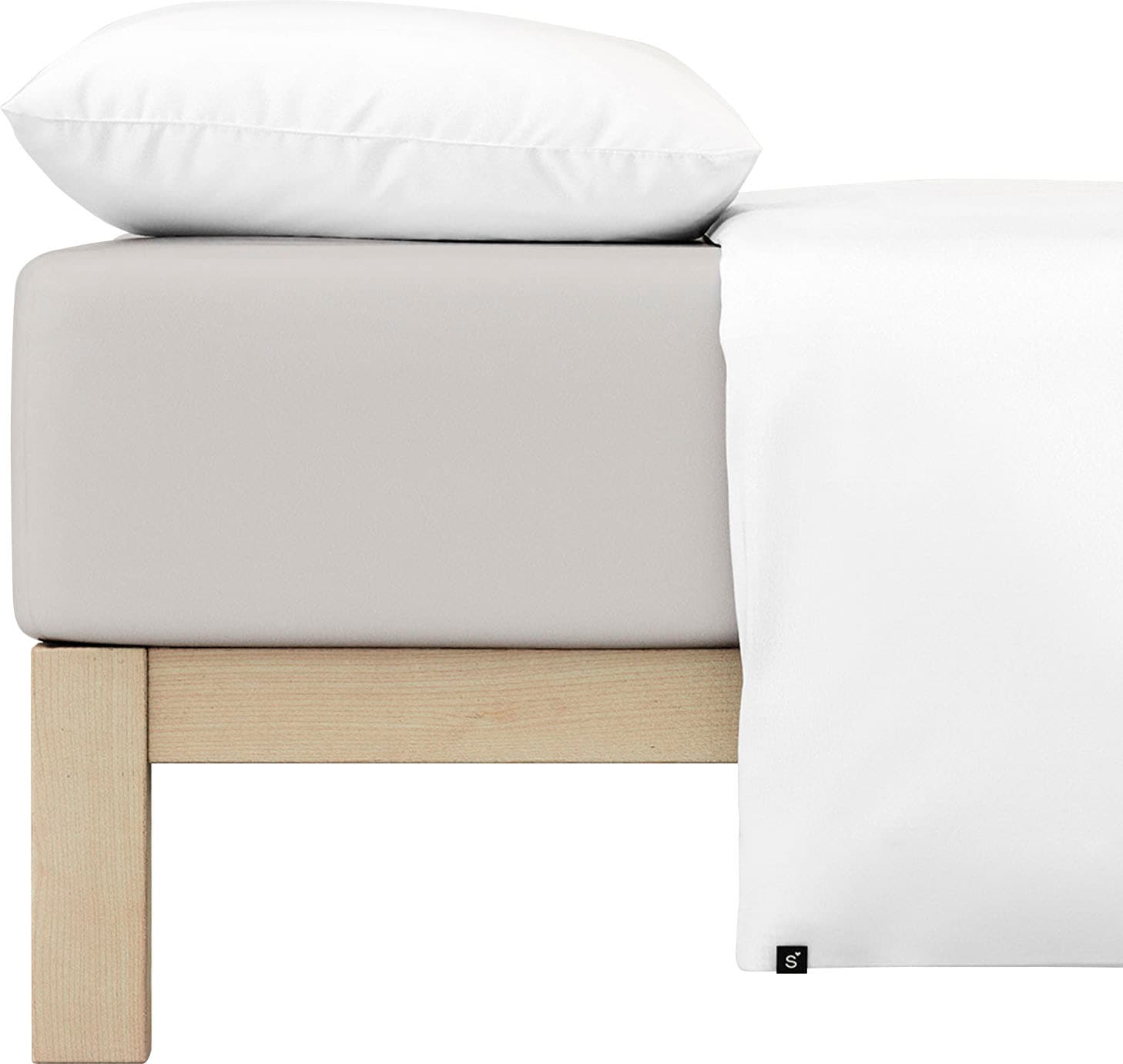 Schlafgut Spannbettlaken »PURE Bio-Baumwolle mit Elasthan, dehnbar blickdicht, straff, Bettlaken«, PREMIUM Laken für Matratzen bis 30cm Höhe, in 90x200, 140x200, 180x200
