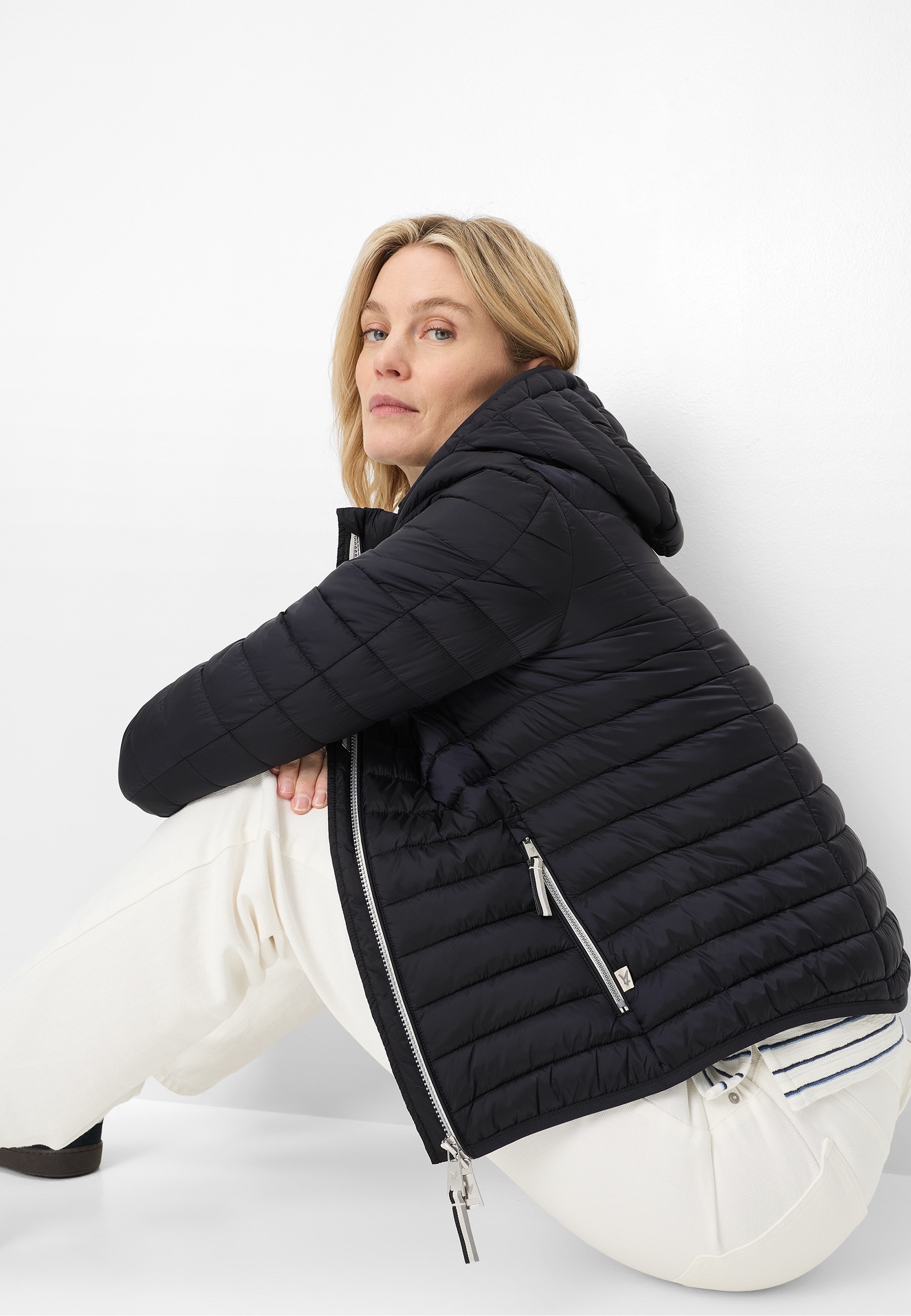 Fuchs Schmitt Steppjacke mit Kapuze abnehmbare Kapuze, Regular Fit, 2-Wegereißverschluss