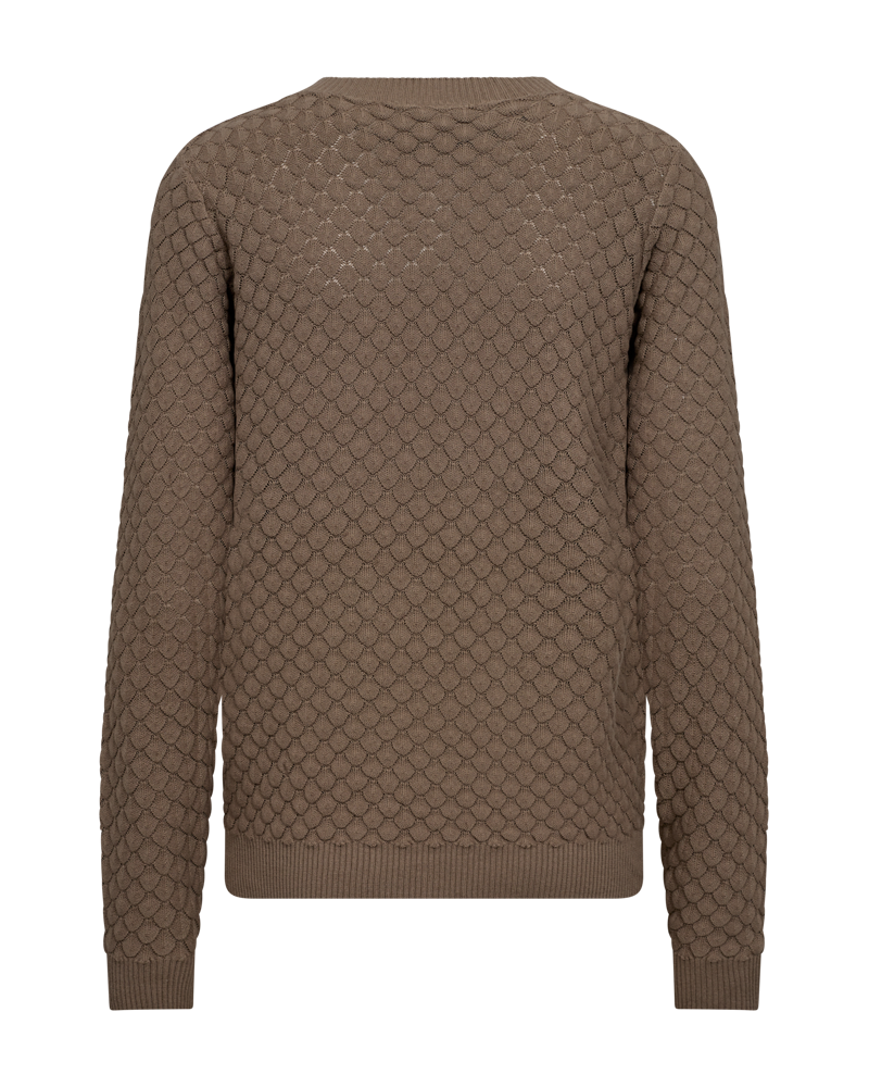 FREEQUENT Strickpullover »FQDODO«, mit feinster Lochstickerei
