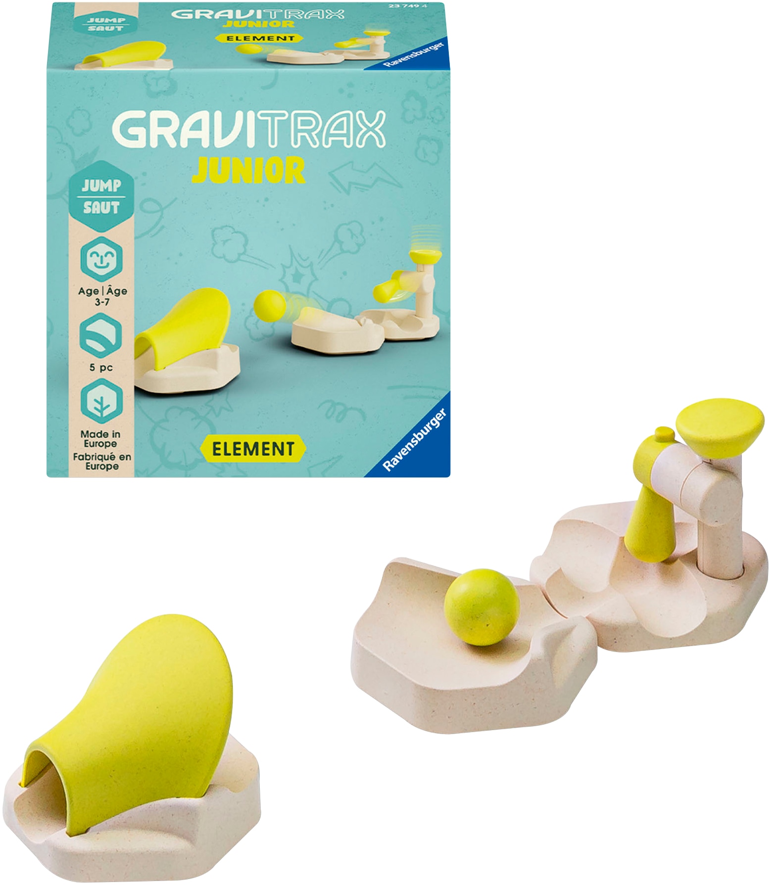 Ravensburger Kugelbahn-Bausatz »GraviTrax Junior My Jump Element«, Made in Europe