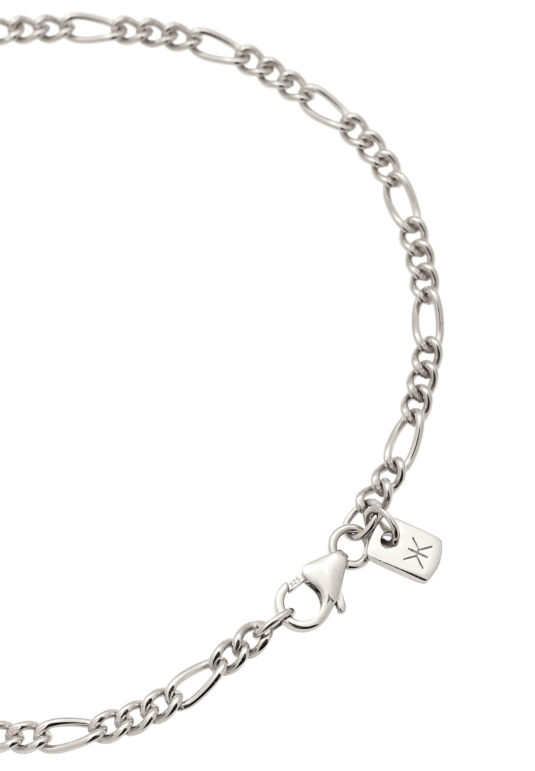 Kuzzoi Armkette »Armband Kreuz Figarokette 925 Sterling Silber«