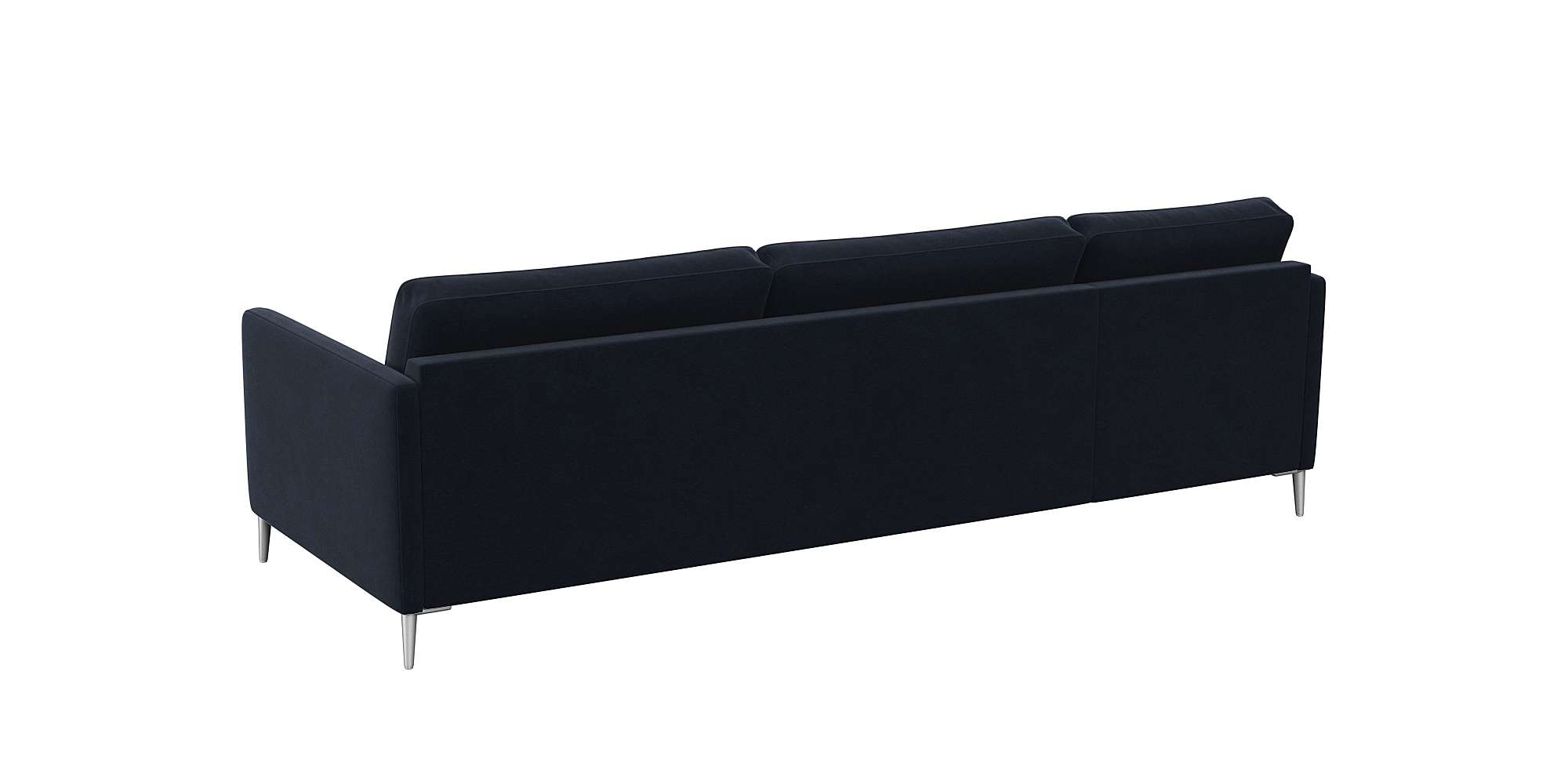 FLEXLUX Ecksofa »Fiore, L-Form, bequem und komfortabel durch hochwertigem Sitzaufbau« schmale Armlehnen, Kaltschaum, Füße Alu