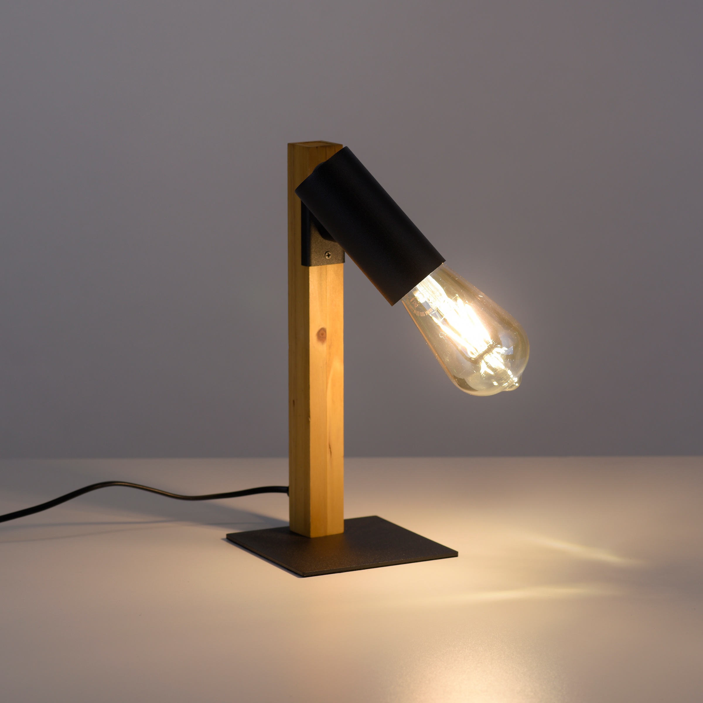 JUST LIGHT Tischleuchte »PILON« E27 1 Stk. ExklusiveE27 , Schalter, Schnurschalter ,