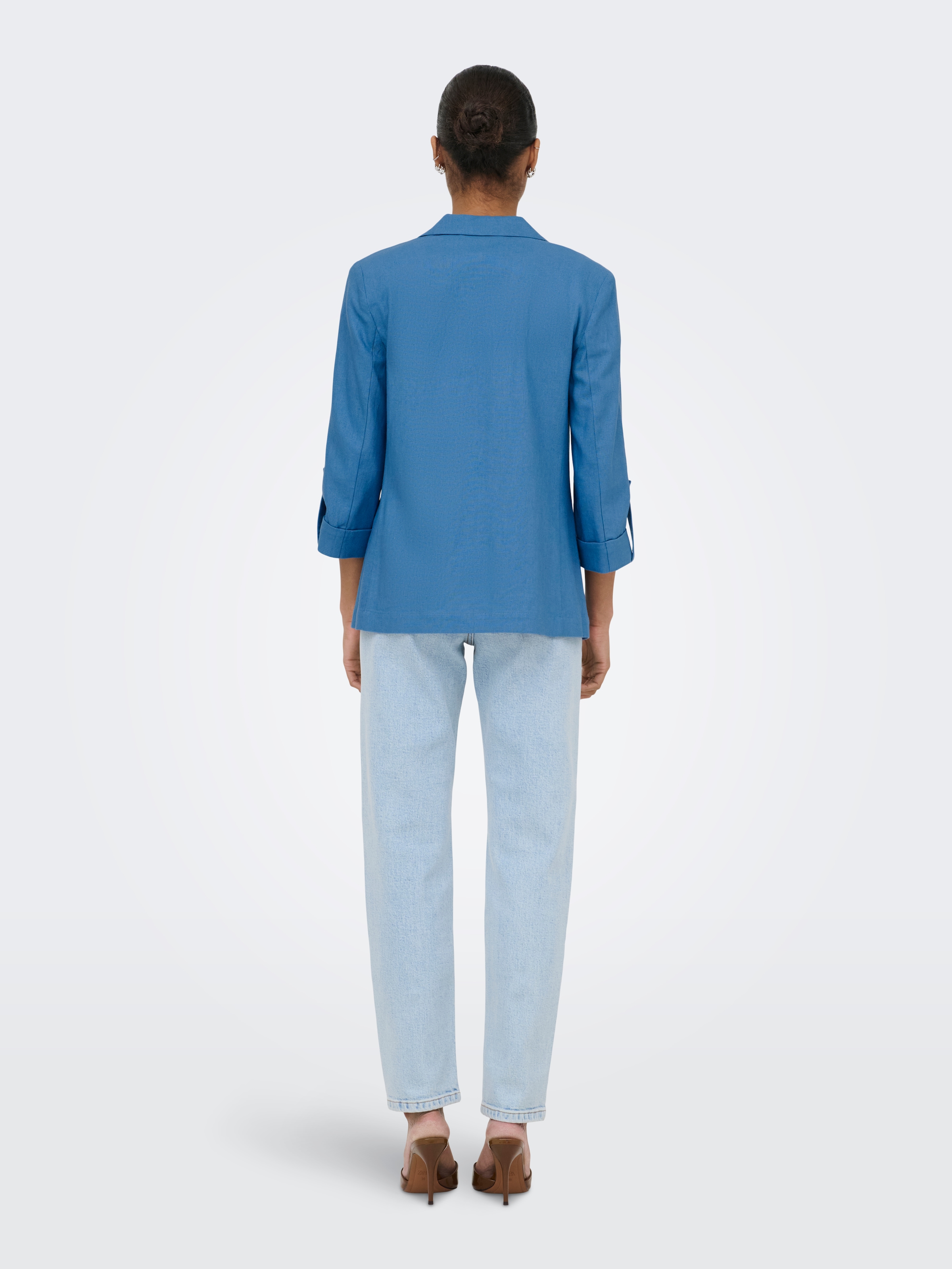 ONLY Kurzblazer »ONLGOA 3/4 UNLINE LINEN BL BLAZER CC TLR« mit Leinen