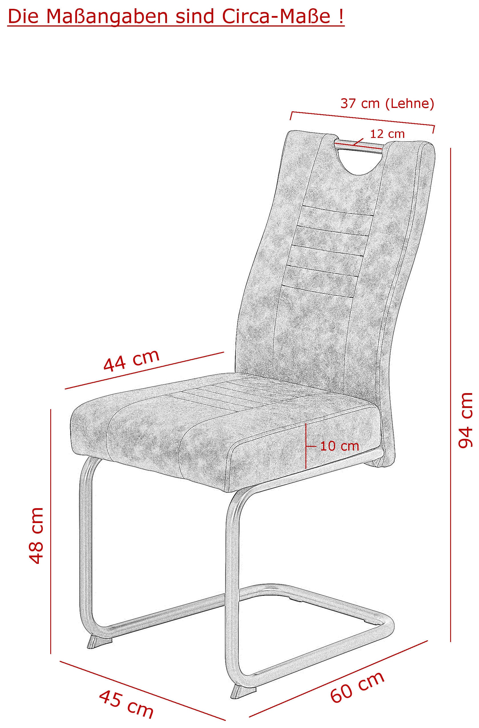 OTTO home »"Altona", Esstisch ausziehbar plus 6 Stühle, TOPSELLER!« Esstisch ausziehbar 140 - 180 cm, 6 Freischwinger, 7 tlg. tlg. Säulentisch 140-180x90 cm, Stuhl mit Federkorb, 140 kg belastbar