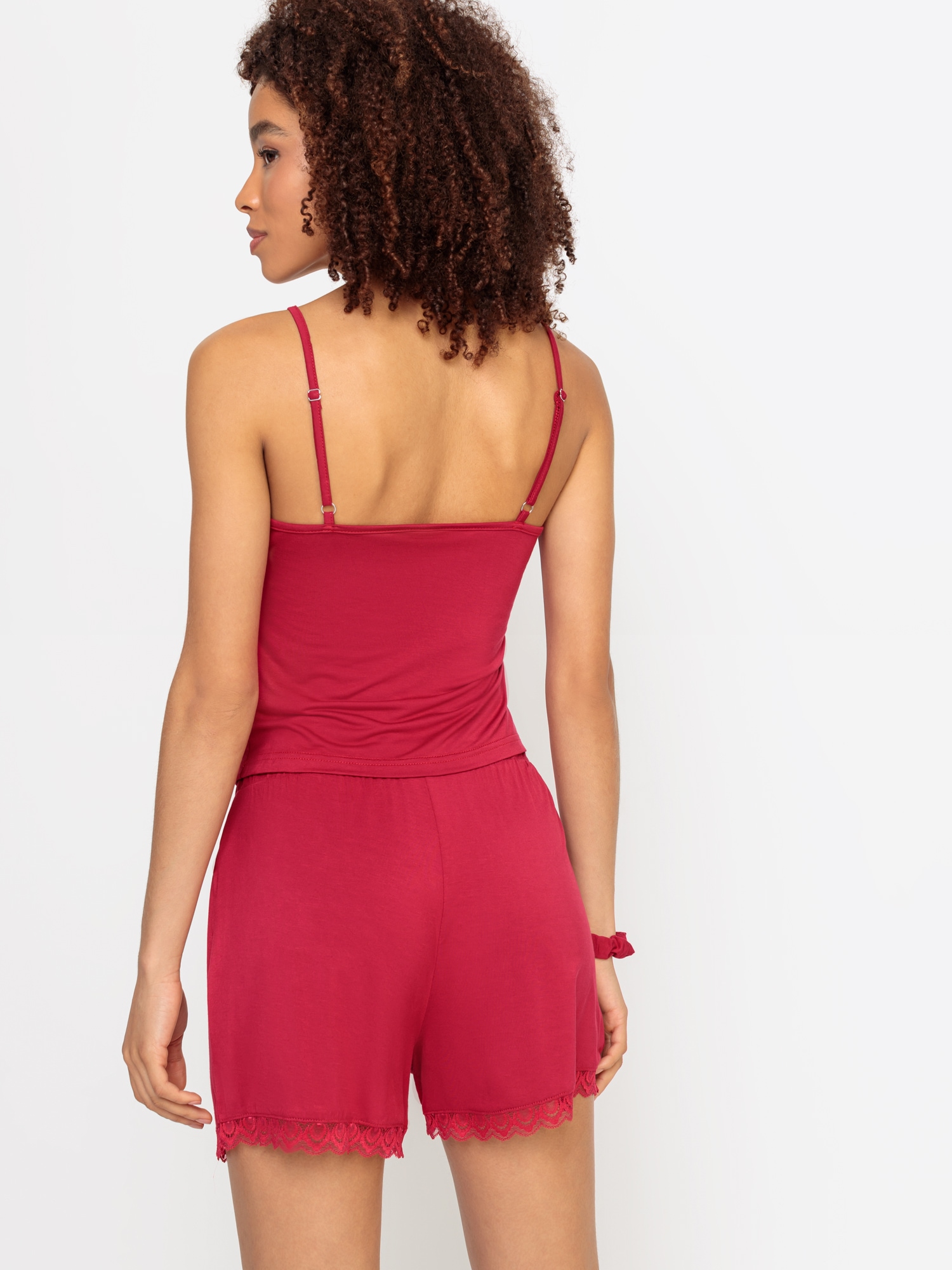 s.Oliver Schlafanzug Set, 4 mit Scrunchie und Schlafmaske