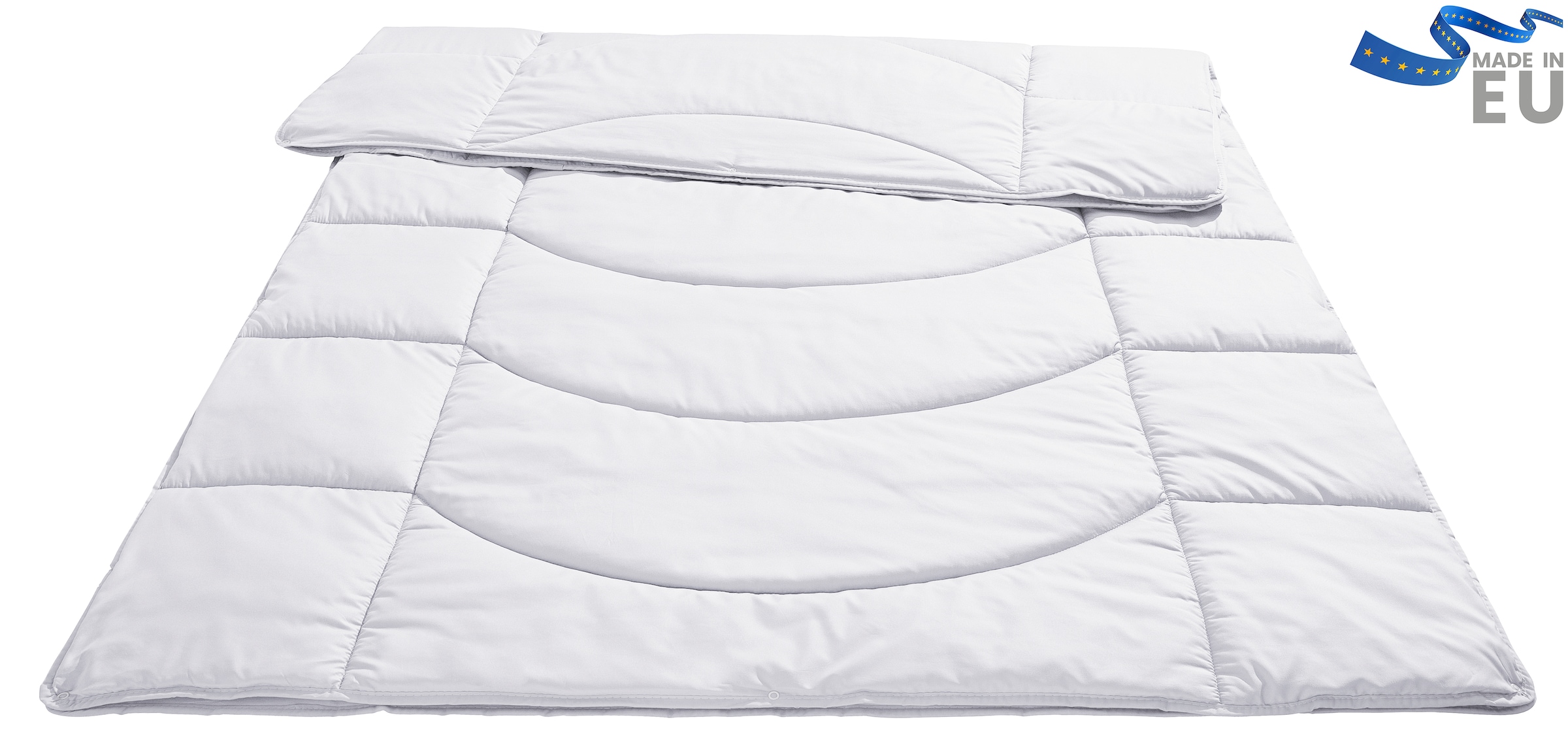 OTTO home Microfaserbettdecke »Microlux, Bettdecke 135x200 cm und Übergrößen bis 240x220cm« extraleicht Füllung Feuchtigkeitsregulierende 3D Klimafaser (Polyester) 1 Stk. tlg. fest versteppter Bezug - keine Bettwäsche nötig, Sommer, Winter