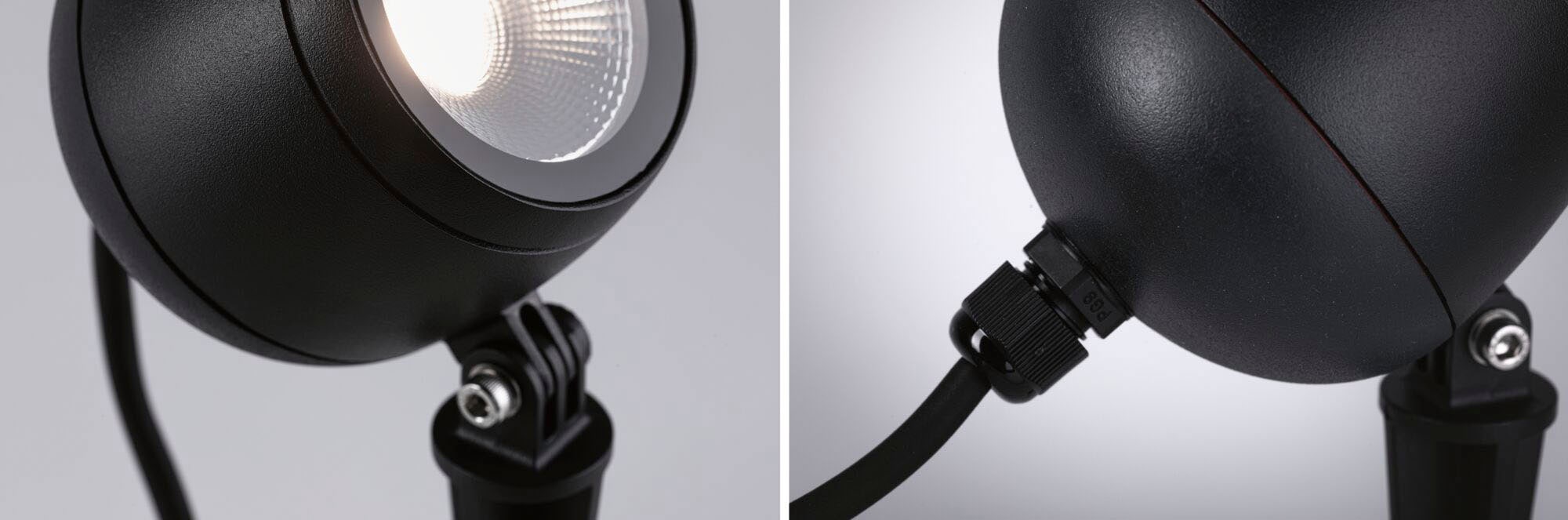 Paulmann LED Gartenleuchte »Outdoor Plug & Shine Spot Kikolo 60° 3000K anthrazit«, 1 flammig, Outdoor Plug & Shine Spot Kikolo 60° 3000K anthrazit