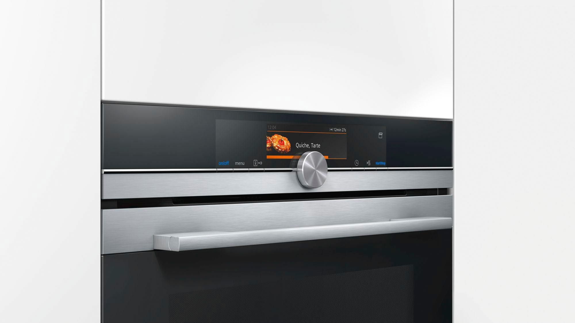 SIEMENS Dampfbackofen iQ700 »CS658GRS7«, mit 1-fach-Teleskopauszug, ecoClean Plus