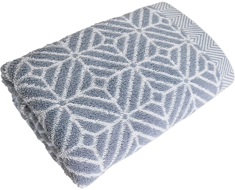 framsohn frottier Handtuch Set »Design Jaquard Raute«, (2 St., 2er Set Handtücher 50 x 100 cm), mehrfarbig gewebtem Saum, hergestellt in Österreich