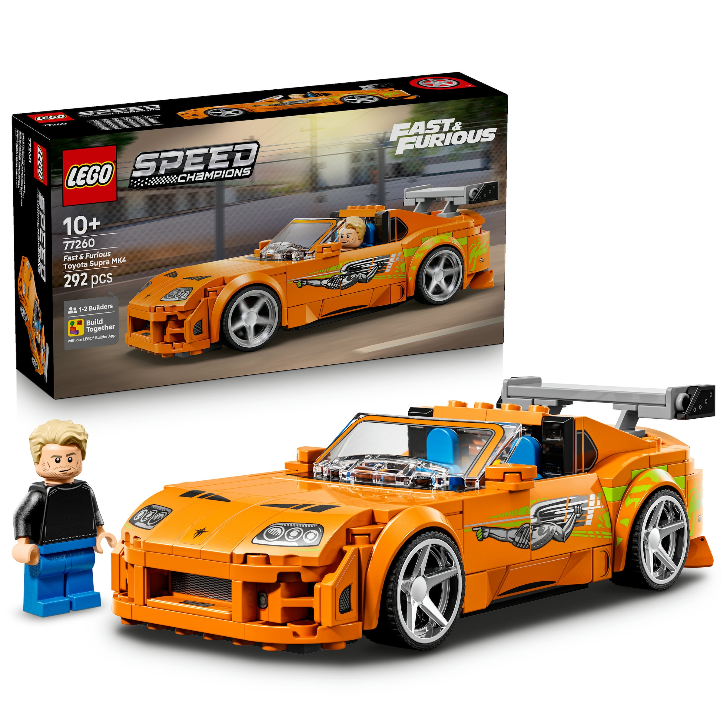 LEGO® Konstruktionsspielsteine »The Fast and The Furious Toyota Supra MK4 (77260)« LEGO Speed Champions; Made in Europe