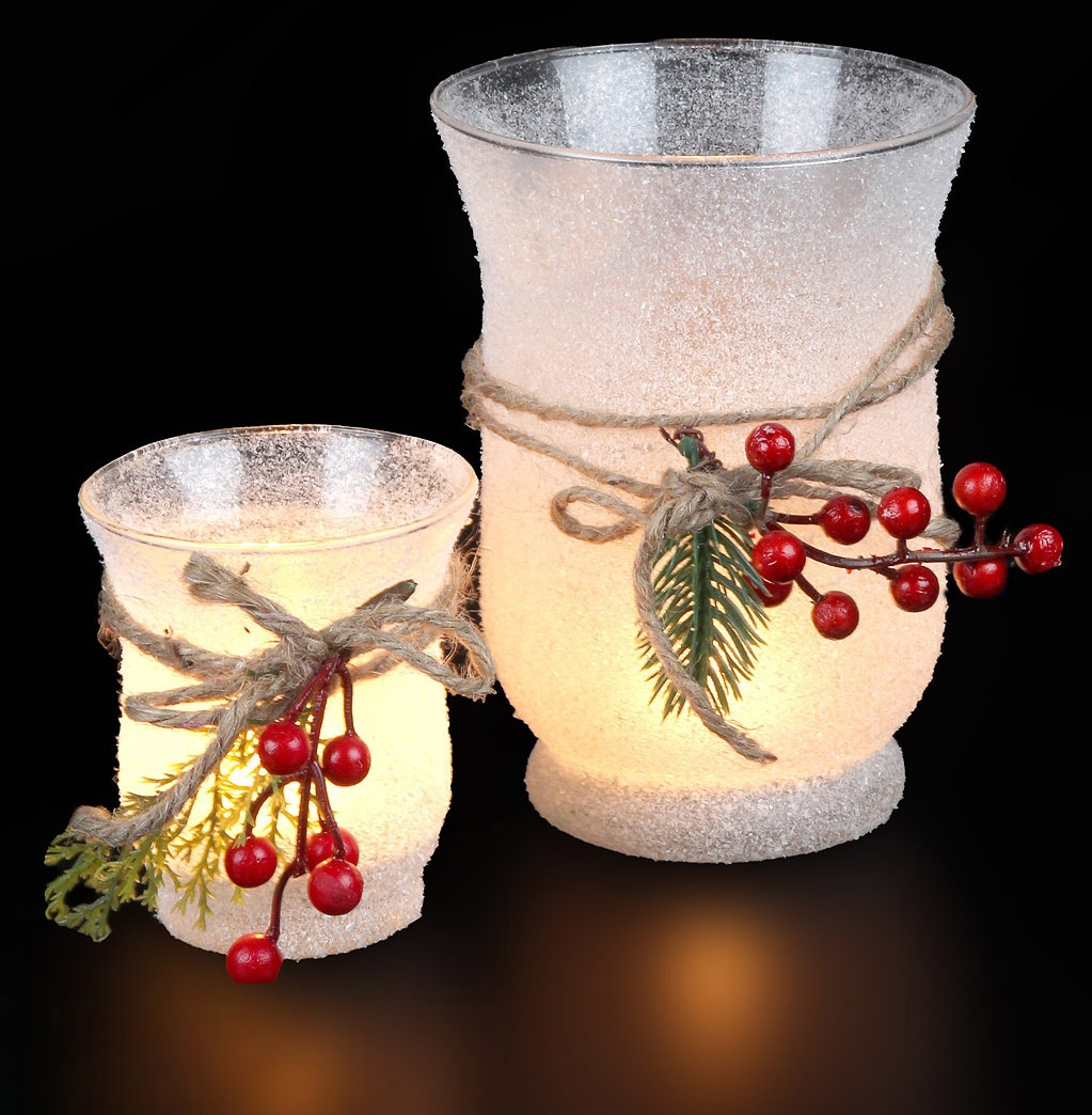 Teelichthalter »Xmas, Weihnachtsdeko«, (1 St.)