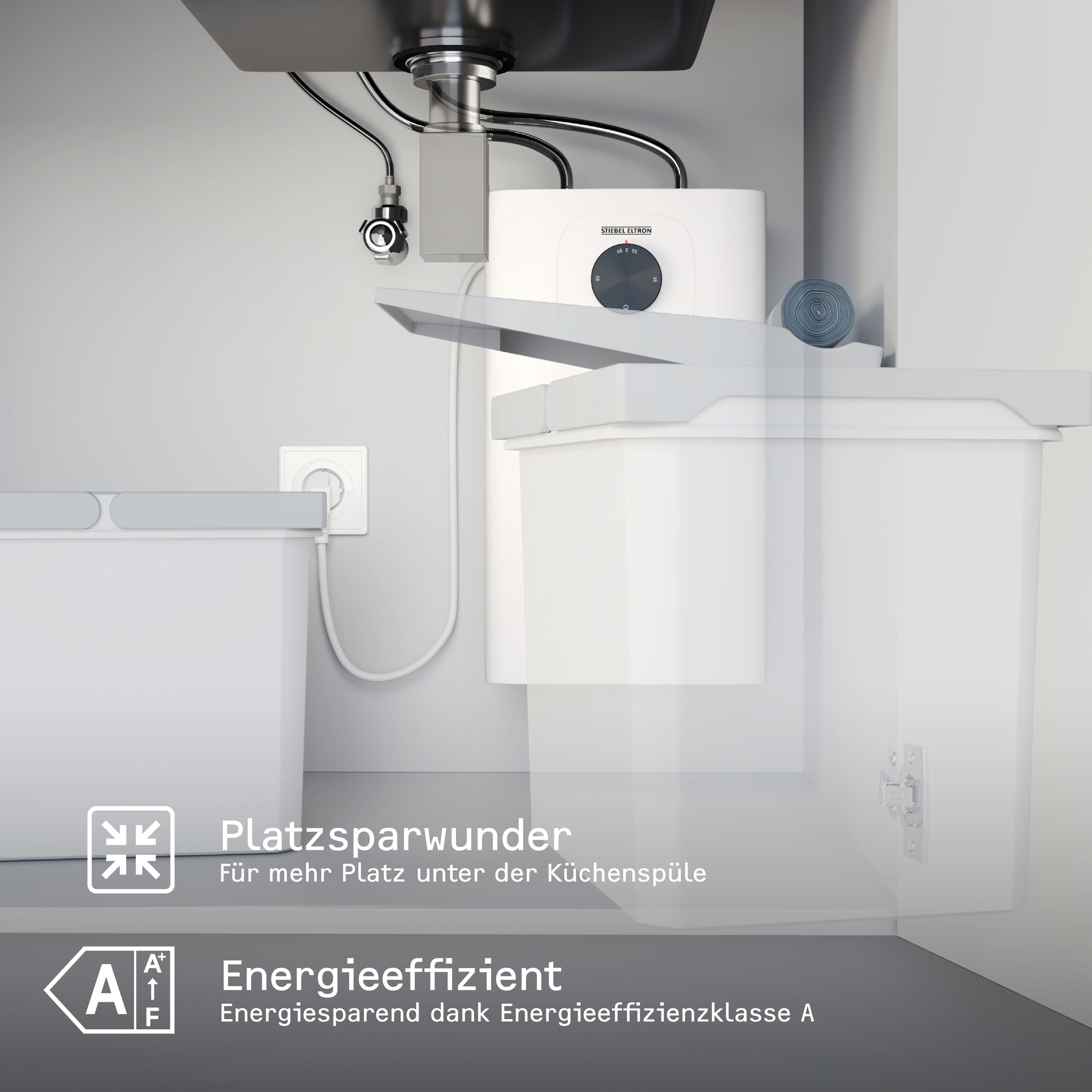 STIEBEL ELTRON Untertischspeicher »SNU 5 Plus 1 kW« 5 l, Niederdruck, mit Stecker