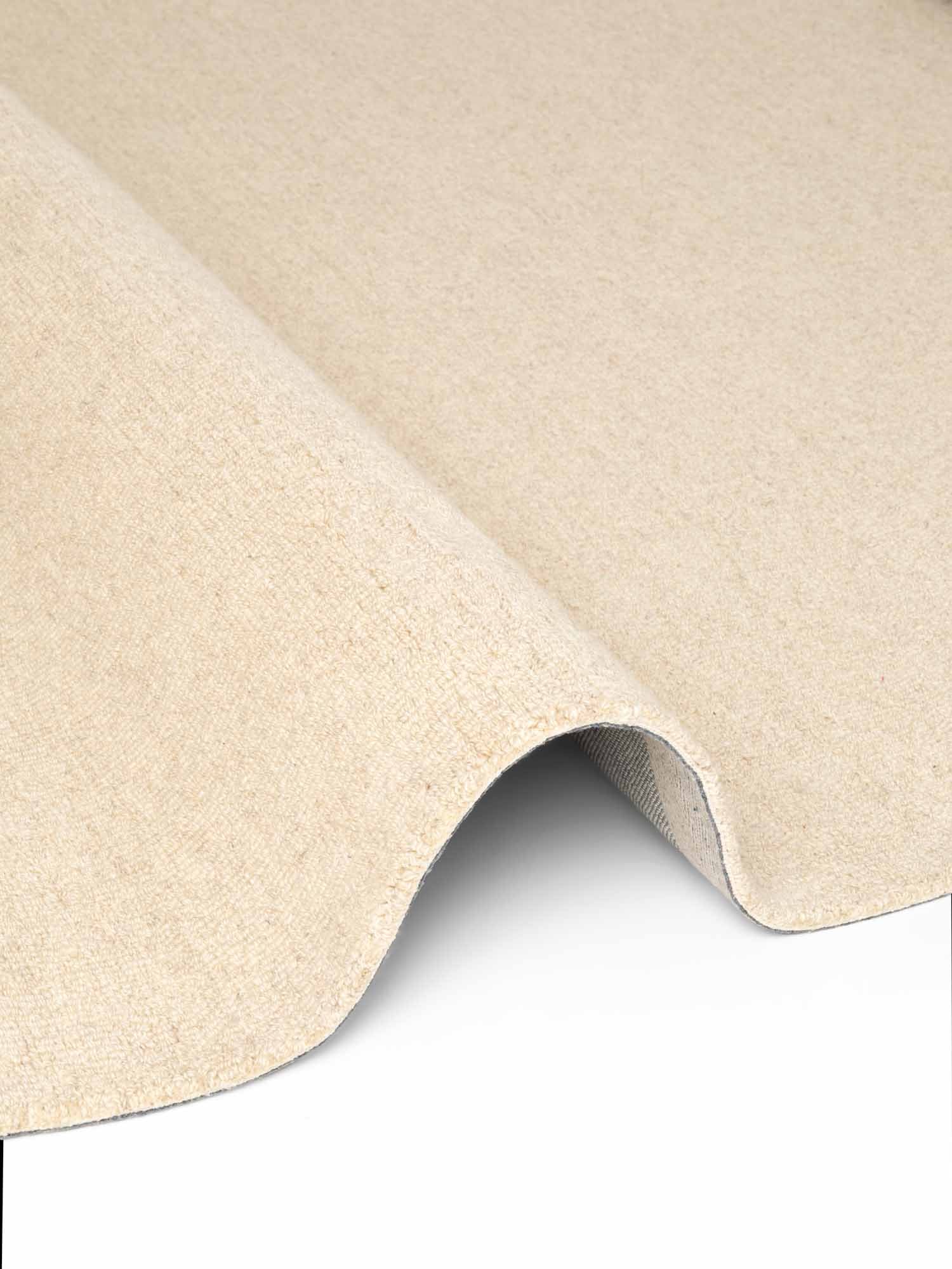 ELLE DECORATION Wollteppich »Knots« rund 13 mm Höhe Handtuft, Wolle, Rund, Feines Bouclé, Wohnzimmer, Schlafzimmer, Natur