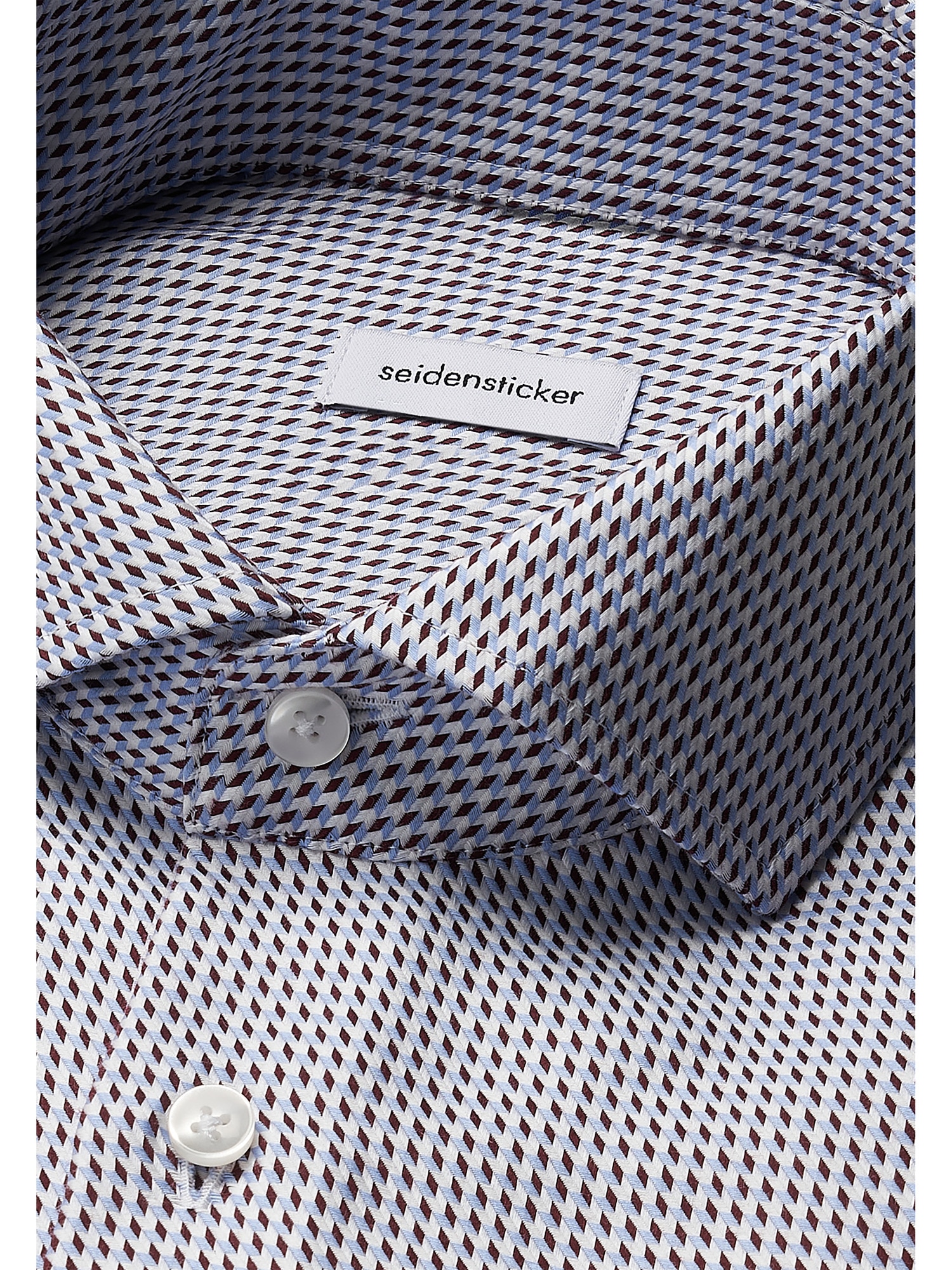 seidensticker Businesshemd »Schwarze Rose«, Comfort 1/1 Kentkragen Pepita