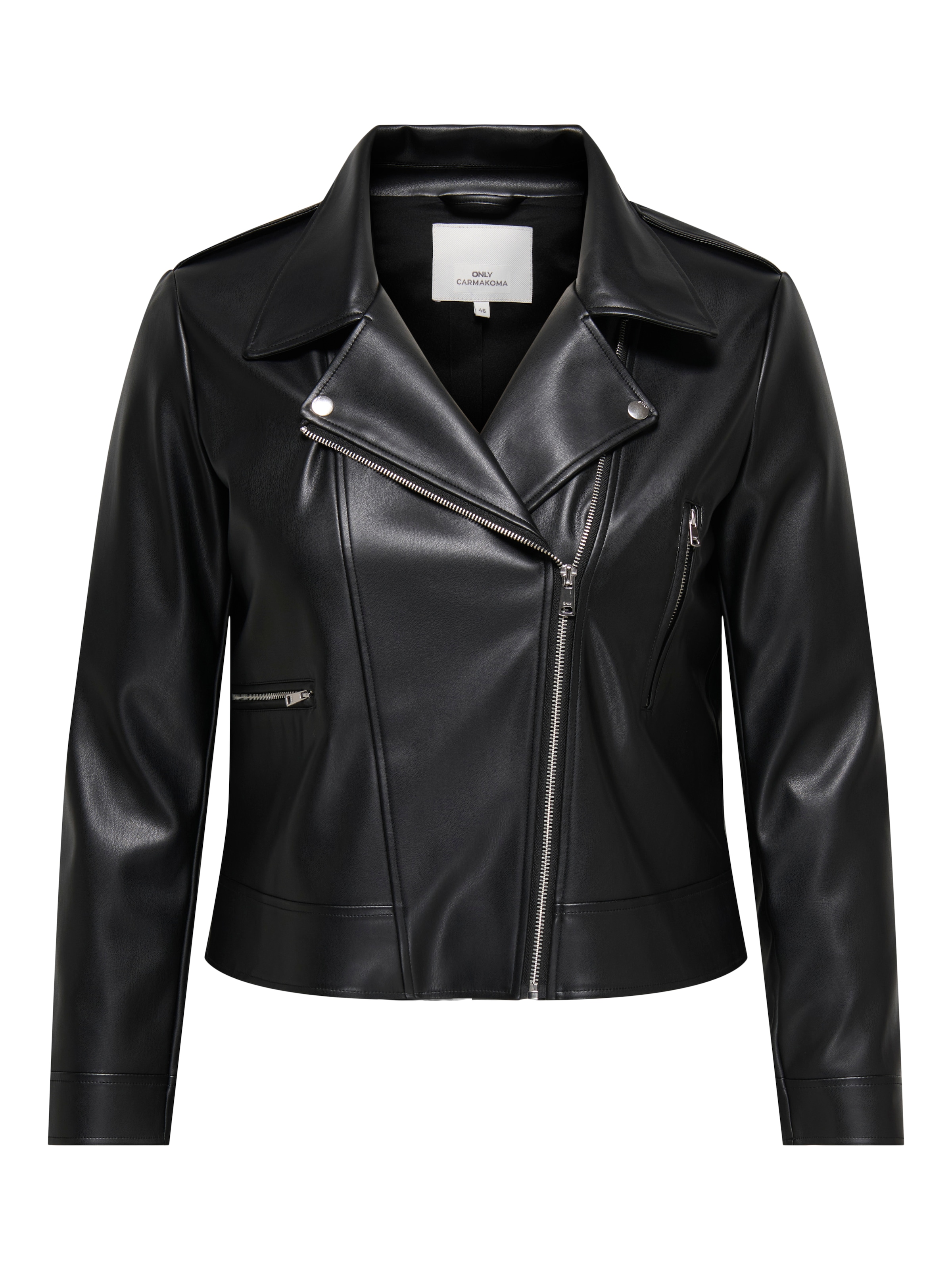ONLY CARMAKOMA Lederjacke »CARCARMEN FAUX LEATHER BIKER OTW NOOS«