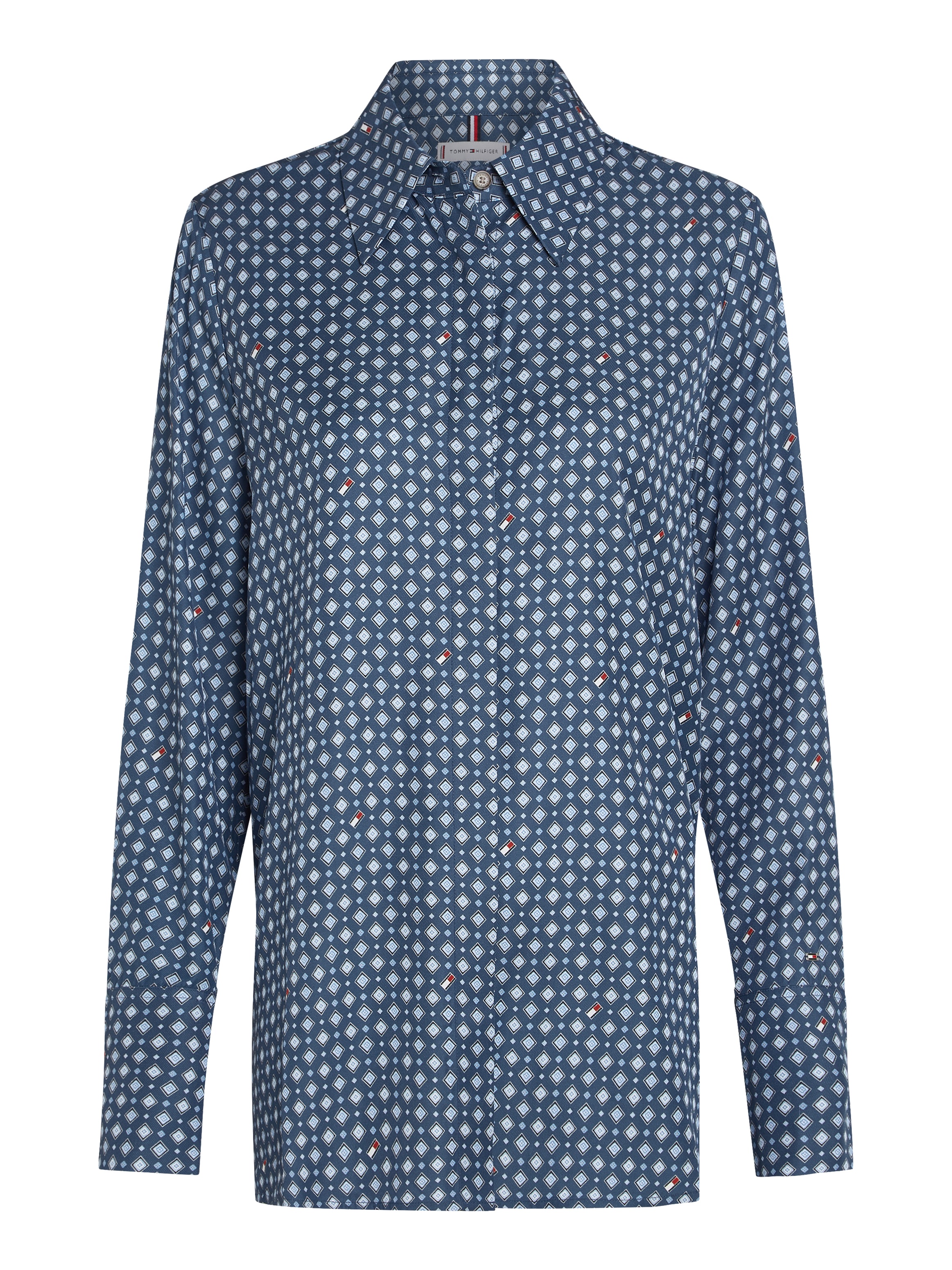 Tommy Hilfiger Hemdbluse »FOULARD REGULAR SHIRT«, mit Tommy Hilfiger Logo