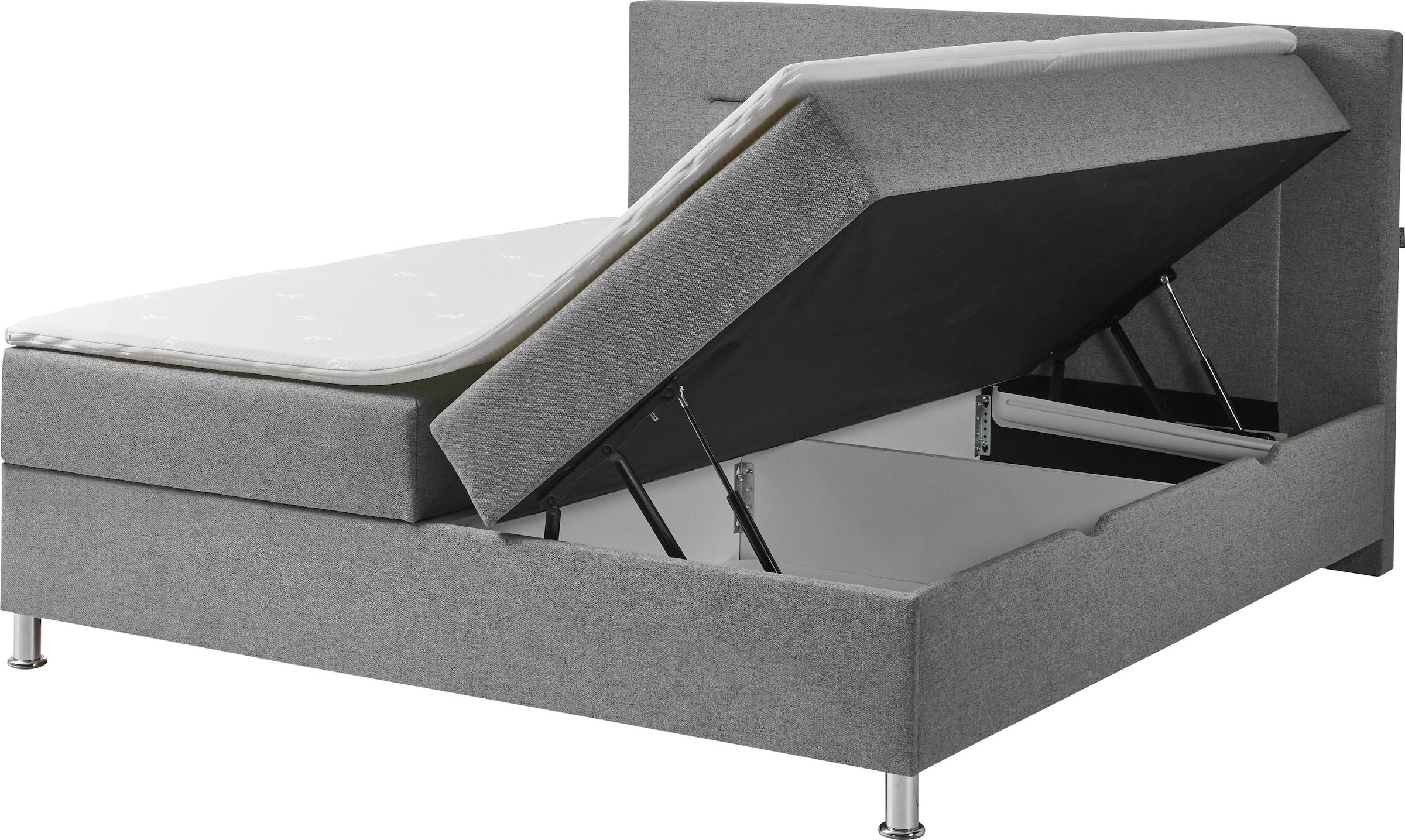 INOSIGN Boxbett »Escalon mit Bettkasten, inkl. Topper«, erhältlich in den Breiten 120x200cm und 180x200cm