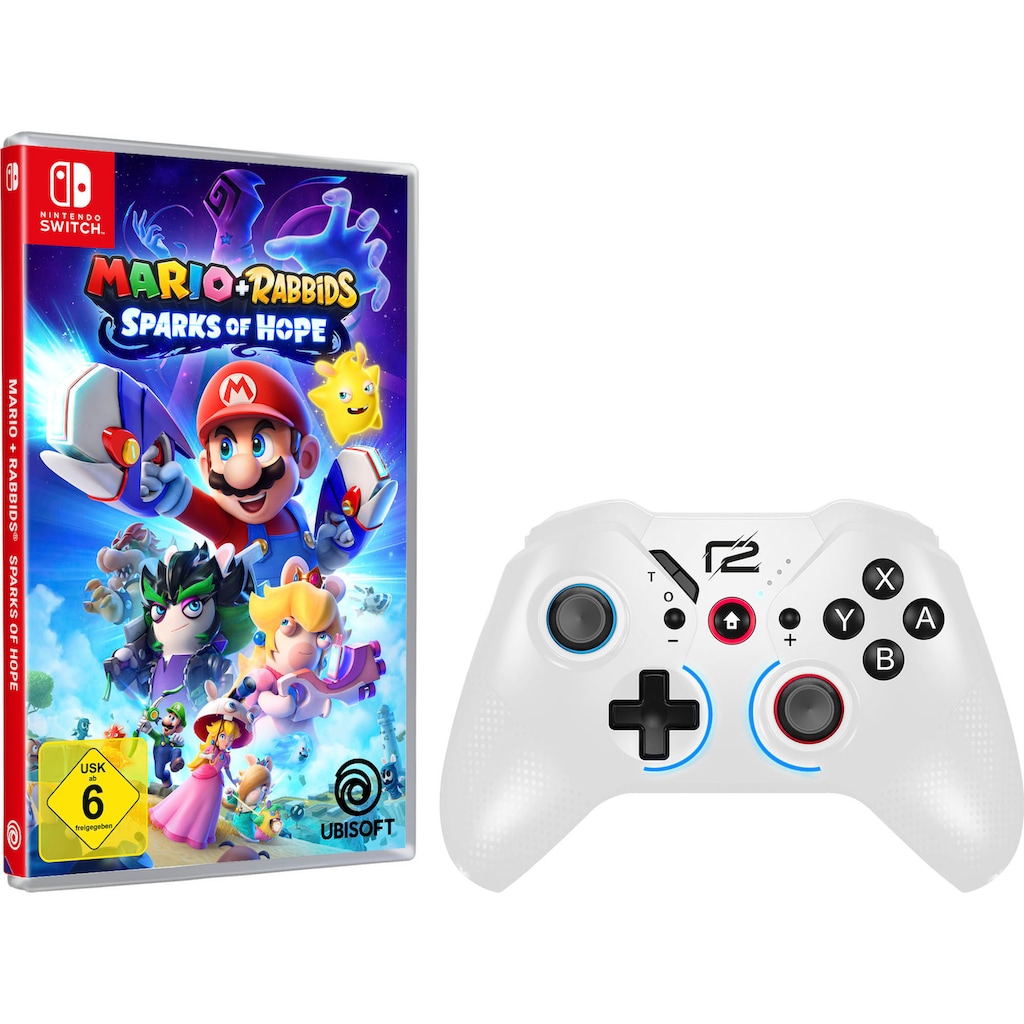 UBISOFT Spielesoftware »NSW Mario Rabbids Sparks of Hope & NSW PRO PAD X«, Nintendo Switch