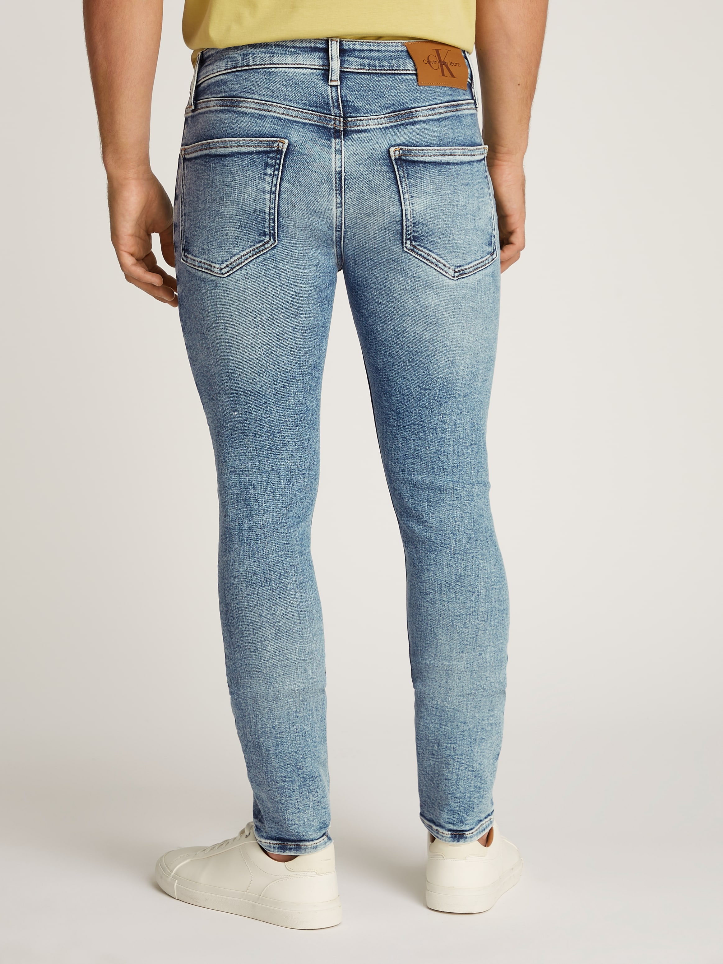 Calvin Klein Jeans Stretch-Jeans »SKINNY«, Coinpocket, Logostickerei