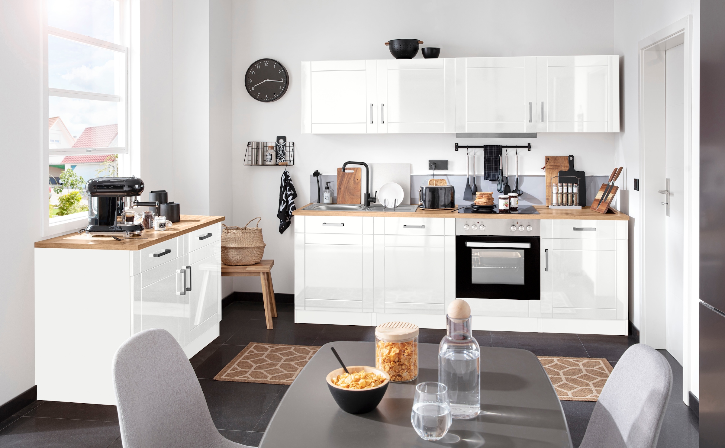 HELD MÖBEL Küchenzeile »Tinnum«, mit E-Geräten, Breite 240 cm online bei  OTTO