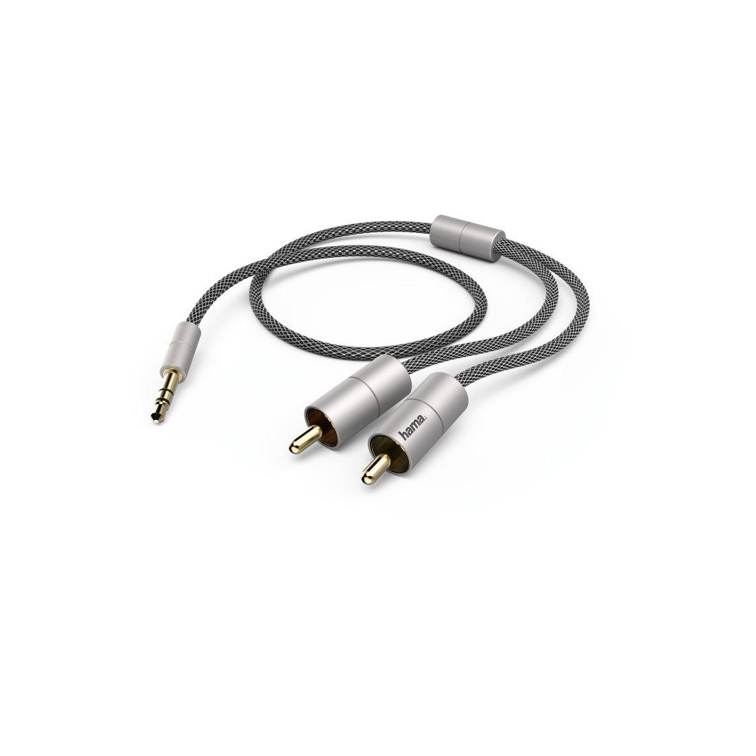 Klinken-Cinch-Kabel "Alu Line", Klinkenst. 3,5 mm ster »2x...