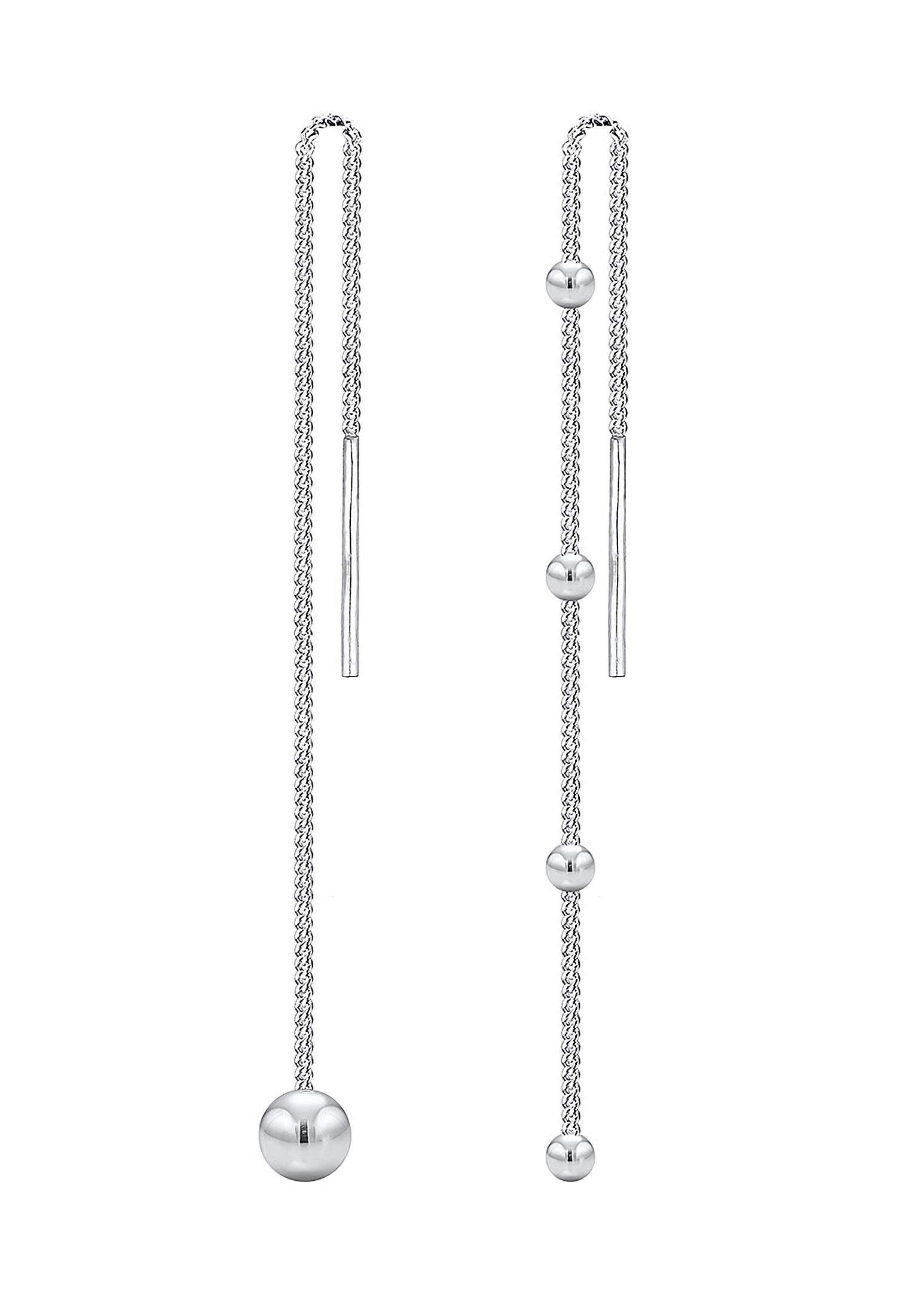 Elli Paar Ohrhänger »Ohrringe Elli Ohrringe Ohrhänger Geo Kugel Asymmetrisch Ball 925 Silber«