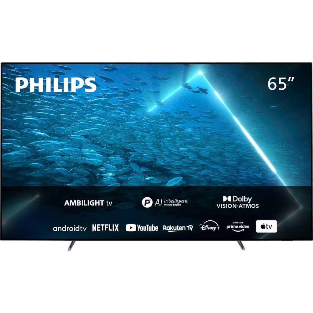 Philips OLED-Fernseher »65OLED707/12«, 164 cm/65 Zoll, 4K Ultra HD, Smart-TV-Android TV