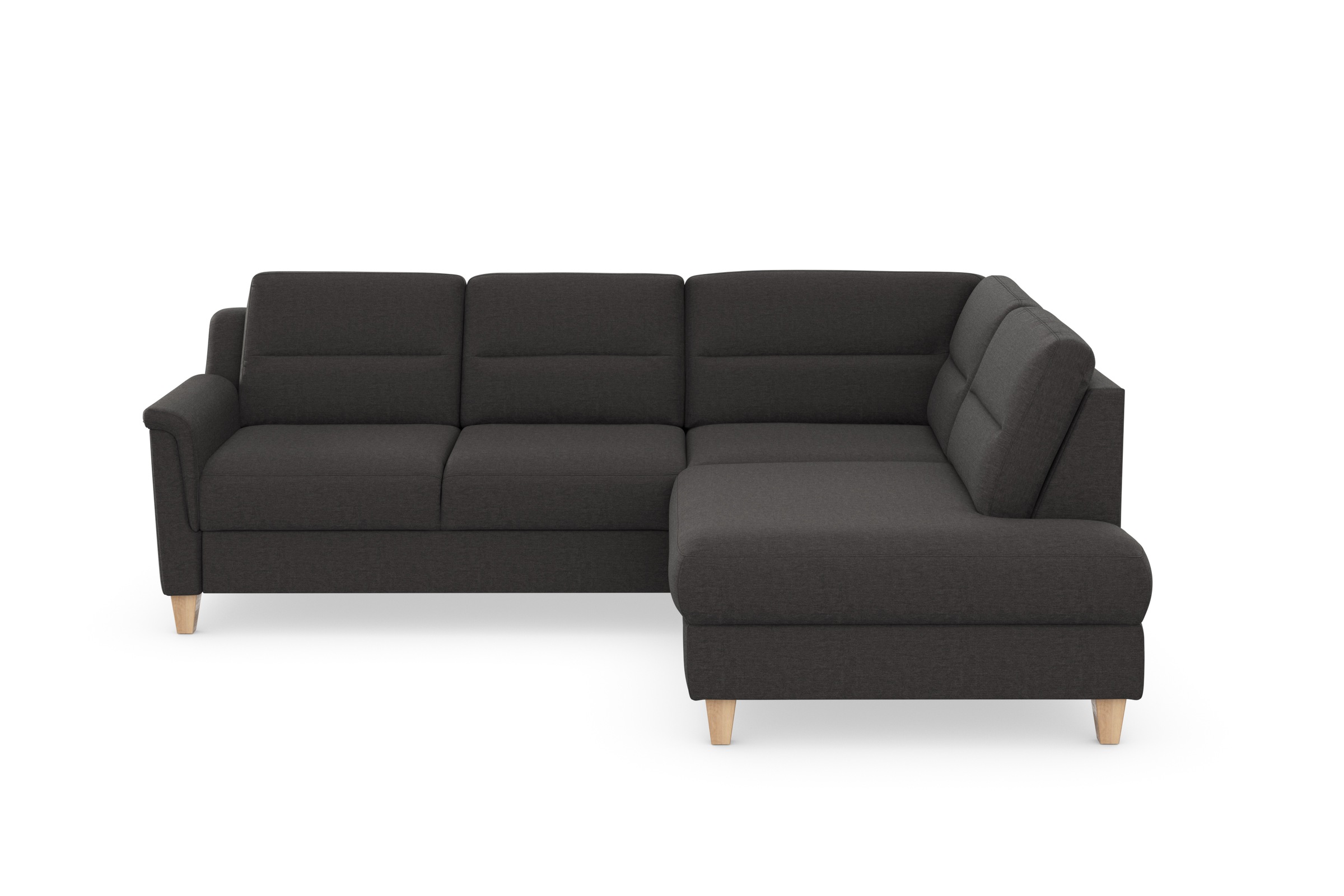 sit&more Ecksofa »Farö L-Form«, inklusive Federkern, wahlweise mit Bettfunktion und Bettkasten
