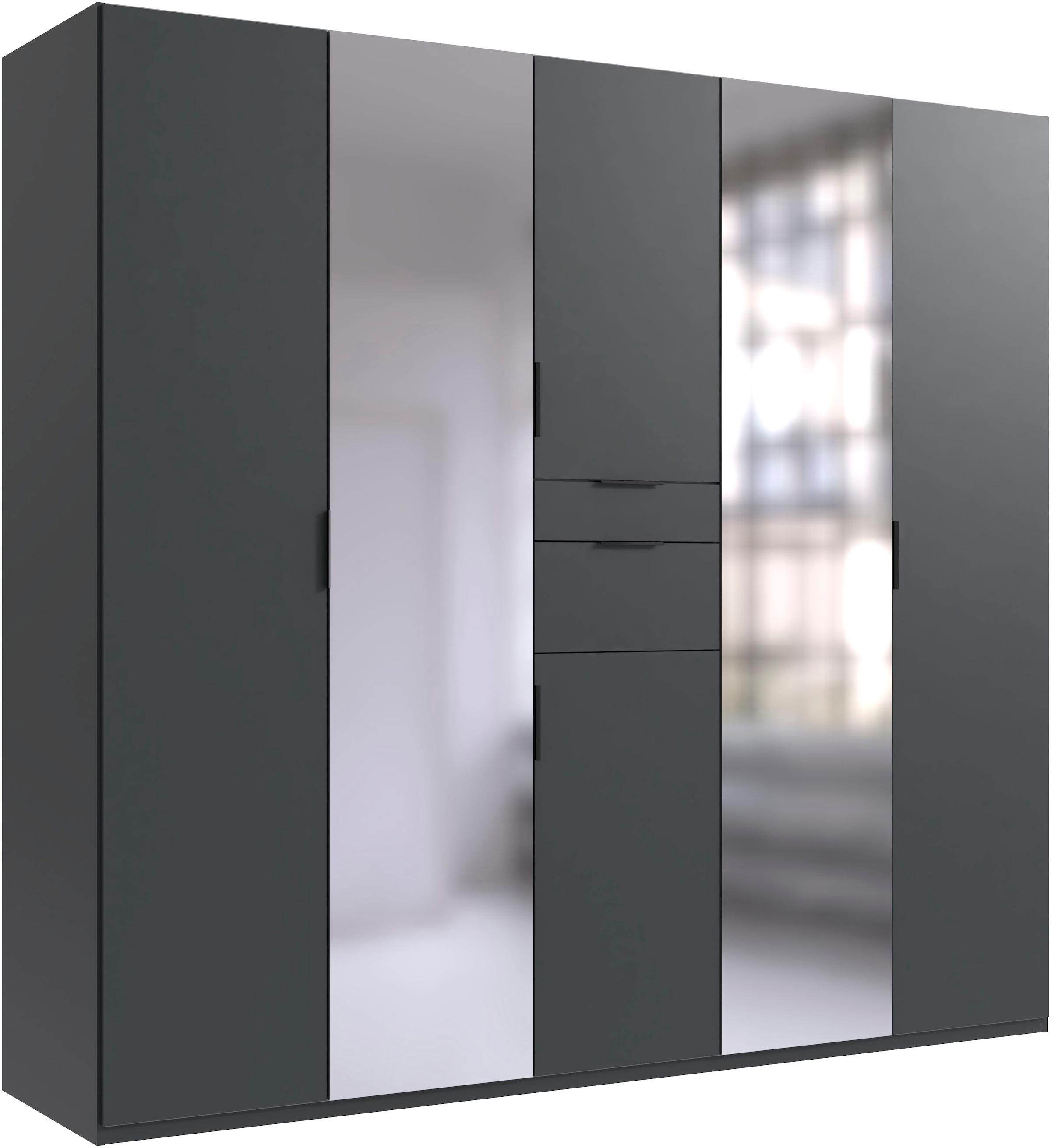Wimex Drehtürenschrank »Moldau«, mit 2 Spiegeltüren und Accessoire Schublade, 225cm oder 270cm breit