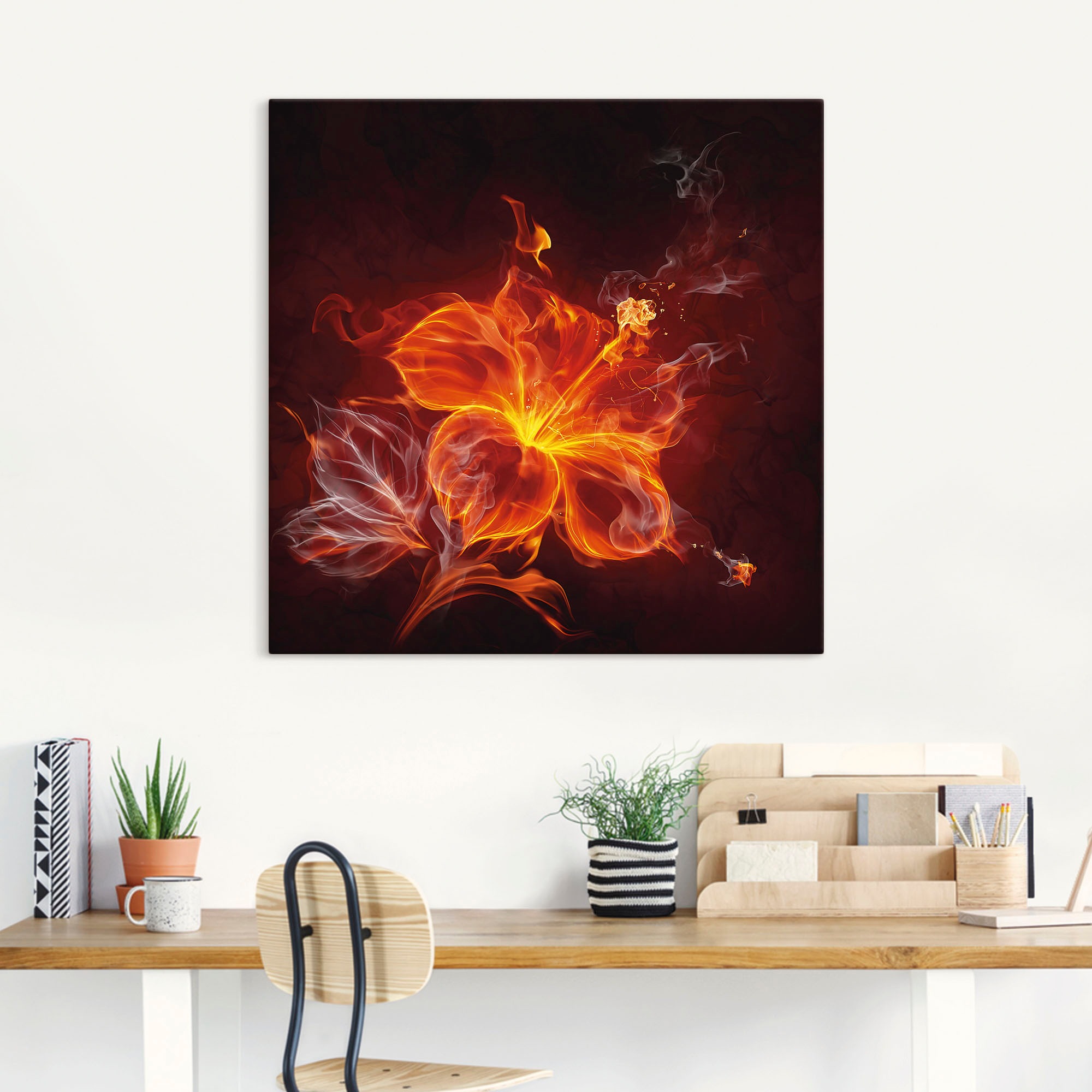 Artland Wandbild »Feuerblume«, Blumen, (1 St.), als Leinwandbild, Poster, Wandaufkleber in verschied. Größen