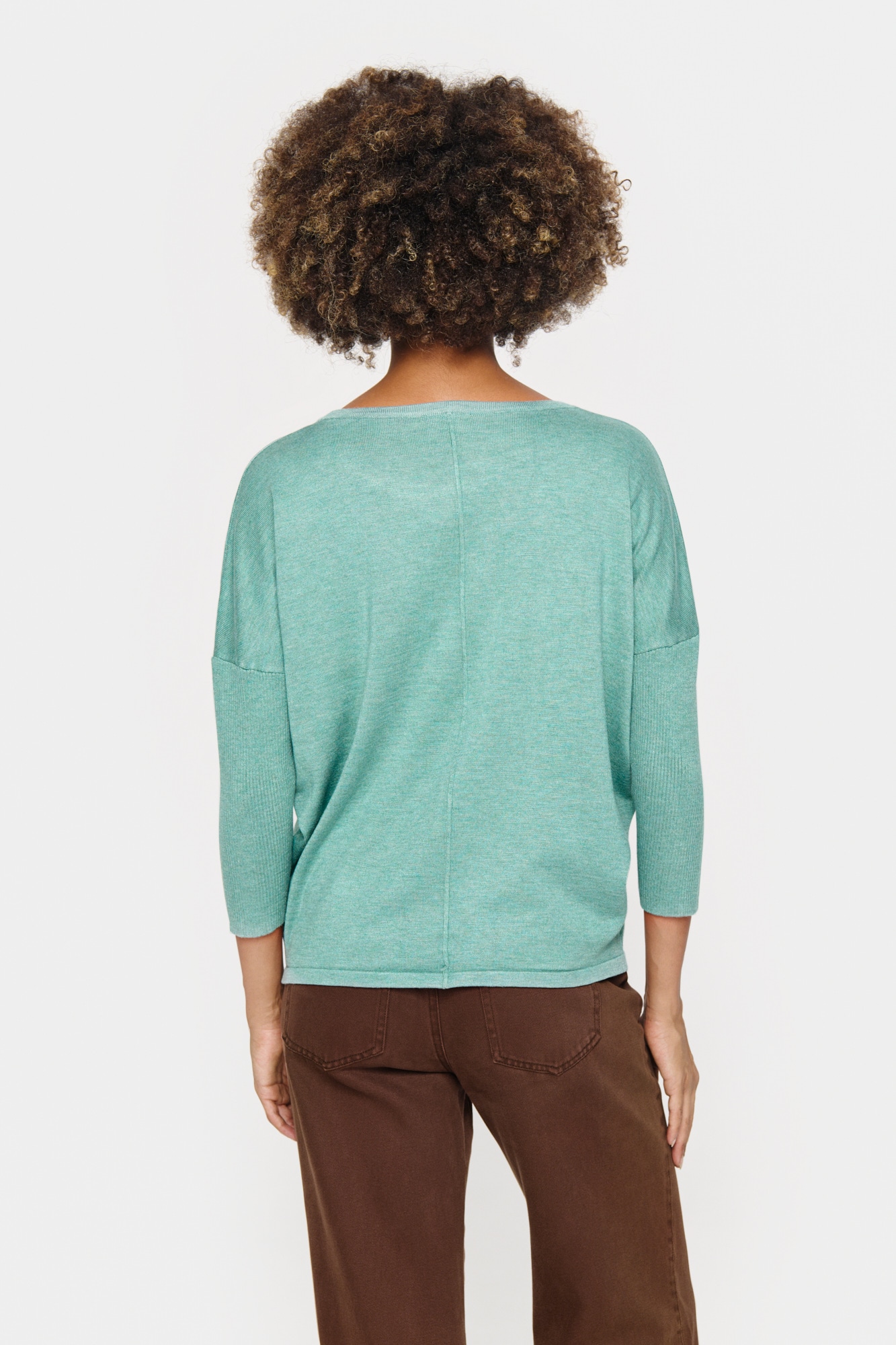 Saint Tropez Rundhalspullover »A2561, MilaSZ R-Neck«