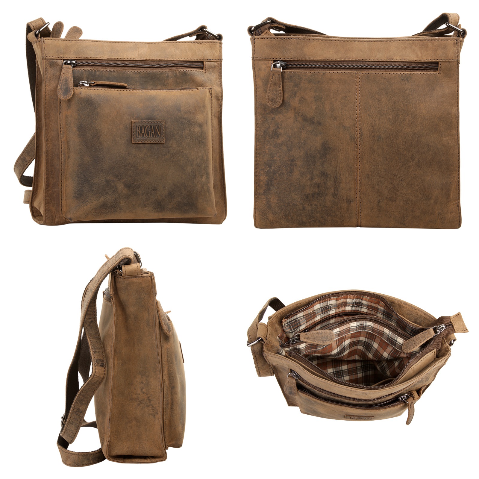 Bagan Umhängetasche echt Leder