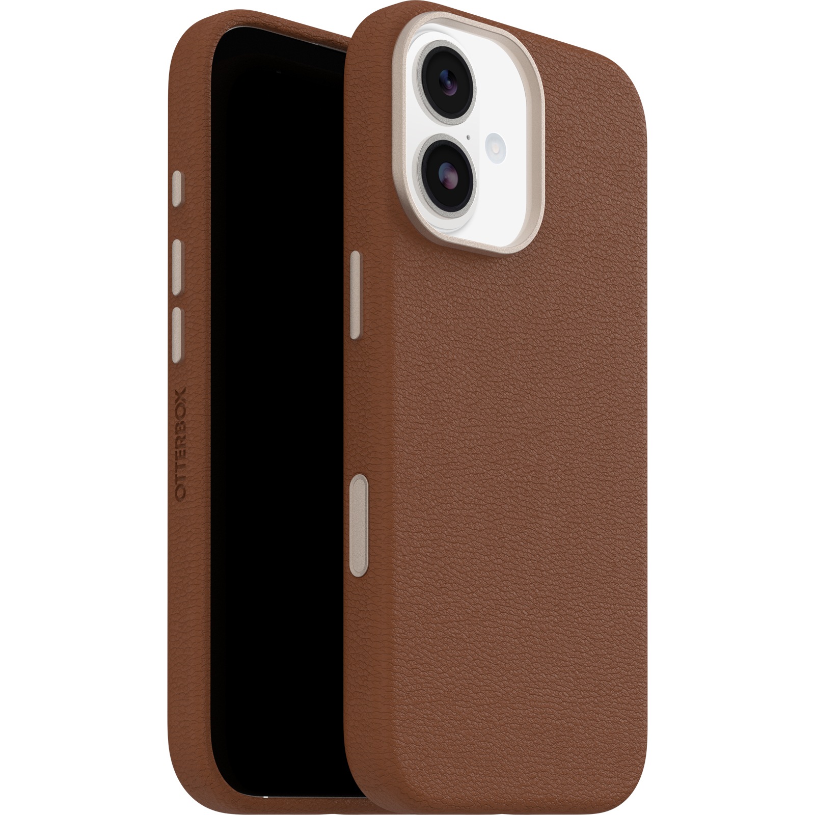 Otterbox Handyhülle »Symmetry Series Cactus Leather mit MagSafe für Apple iPhone 17« Apple iPhone 17 Backcover, Schutzhülle, Handyschutzhülle, Case, Schutzcase, stoßfest