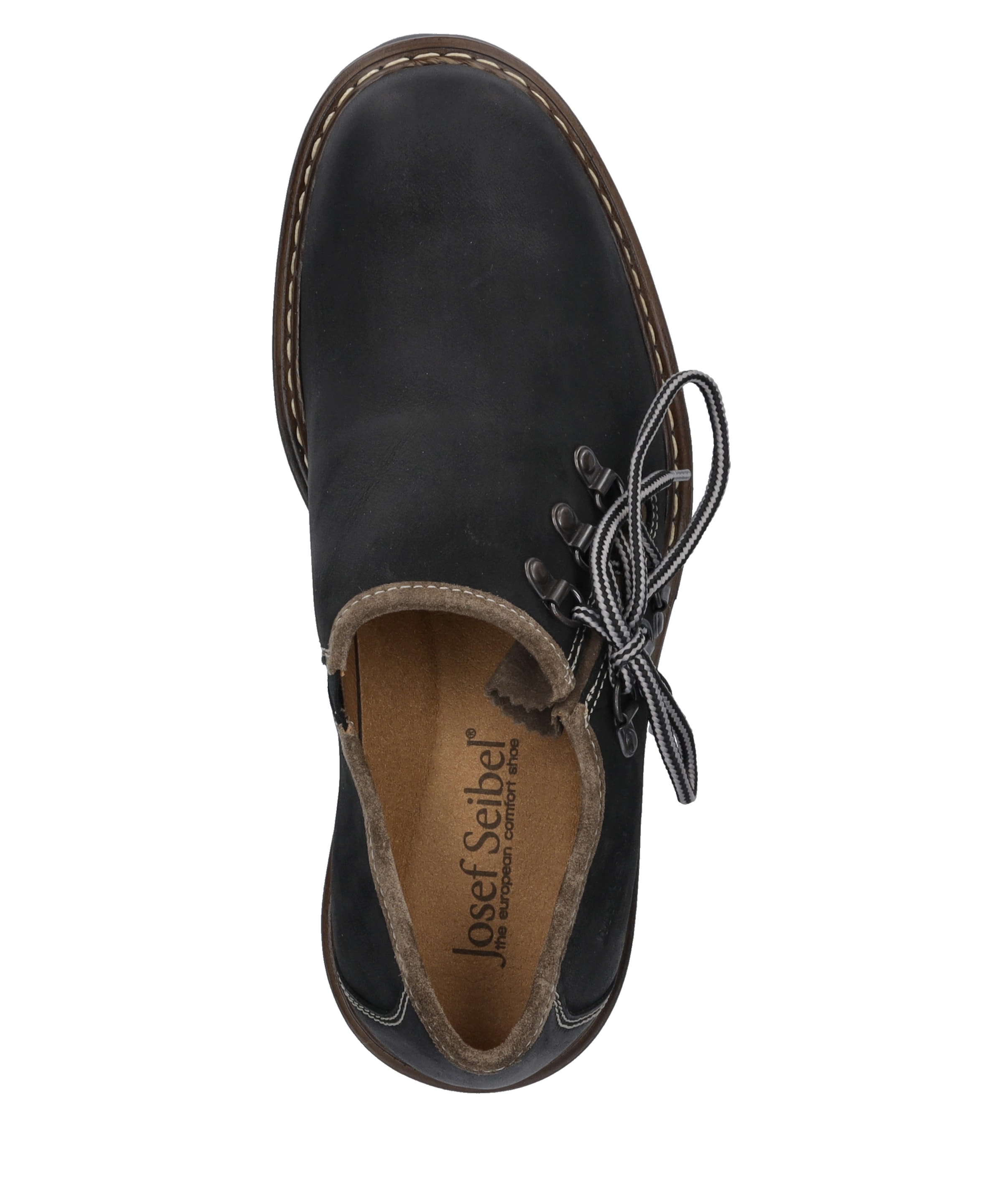 Josef Seibel Schnürschuh »Chance 76, schwarz-kombi«
