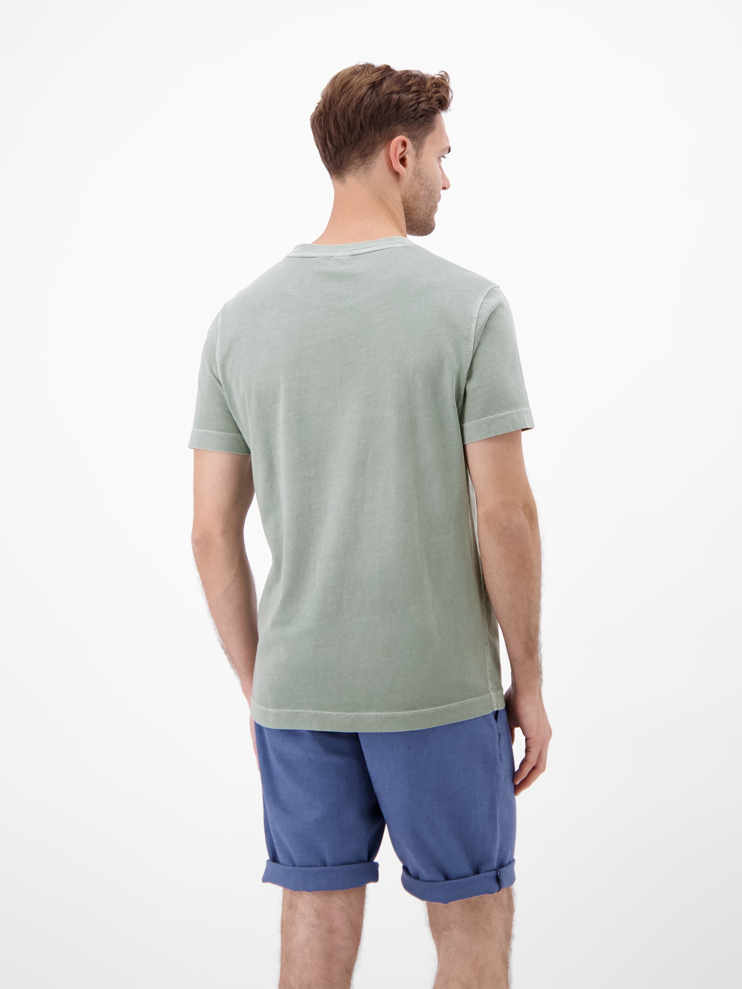 LERROS T-Shirt »T-Shirt mit O-Neck und Frontprint«