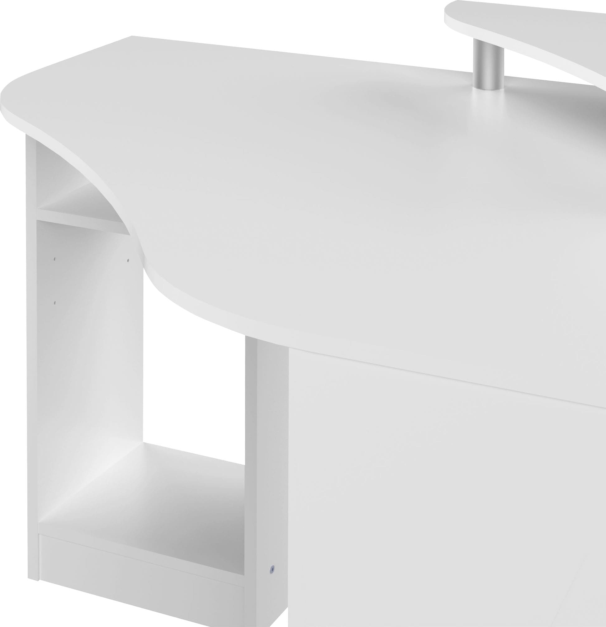TemaHome Schreibtisch »Corner«, Melamingestell, Tischplatte in untersch. Farbvarianten, Breite 94 cm