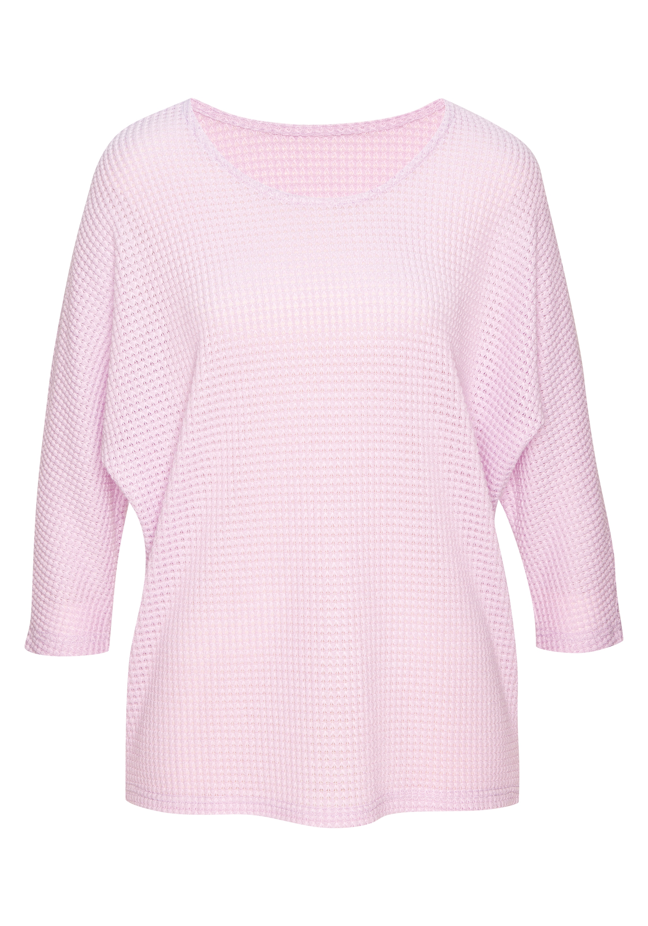 Vivance 3/4-Arm-Shirt »mit sommerlicher Waffelstruktur« aus bügelfreier Strickqualität