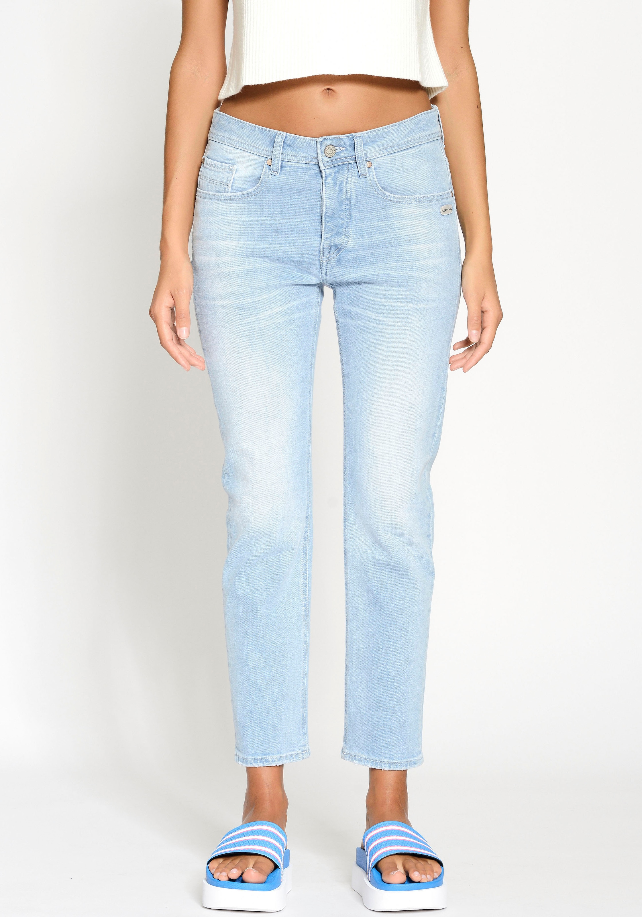 Boyfriend-Jeans »94NICA CROPPED«, mit geraden und verkürzten Beinverlauf