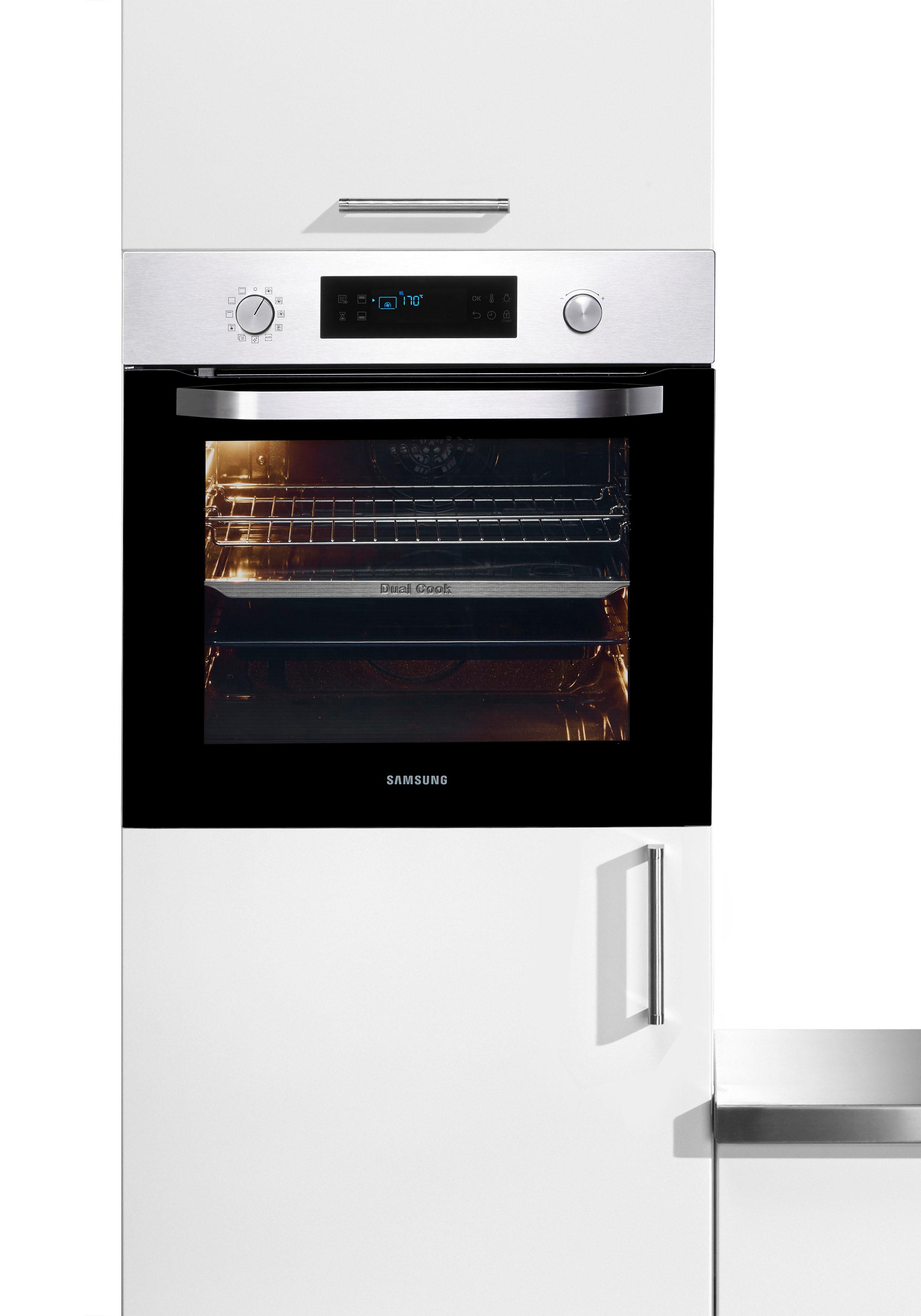 Samsung Pyrolyse Backofen »NV70N3571RS/EG«, NV70N3571RS, mit 1-fach-Teleskopauszug, Pyrolyse-Selbstreinigung