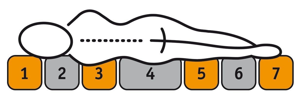 OTTO 100/200, Schlafkomfort f.a.n. 544 Taschenfederkernmatratze »Pro (1 cm T«, St.) Top f.a.n.«, hoch, Federn, Vita »Taschenfederkernmatratze cm bei 24