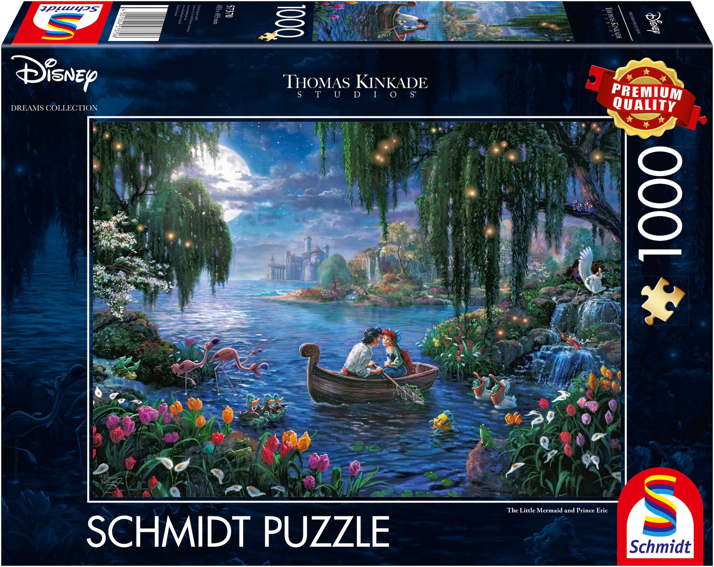 Puzzle »Disney Little Mermaid and Prince Eric von Thomas Kinkade«, (1000 tlg.)