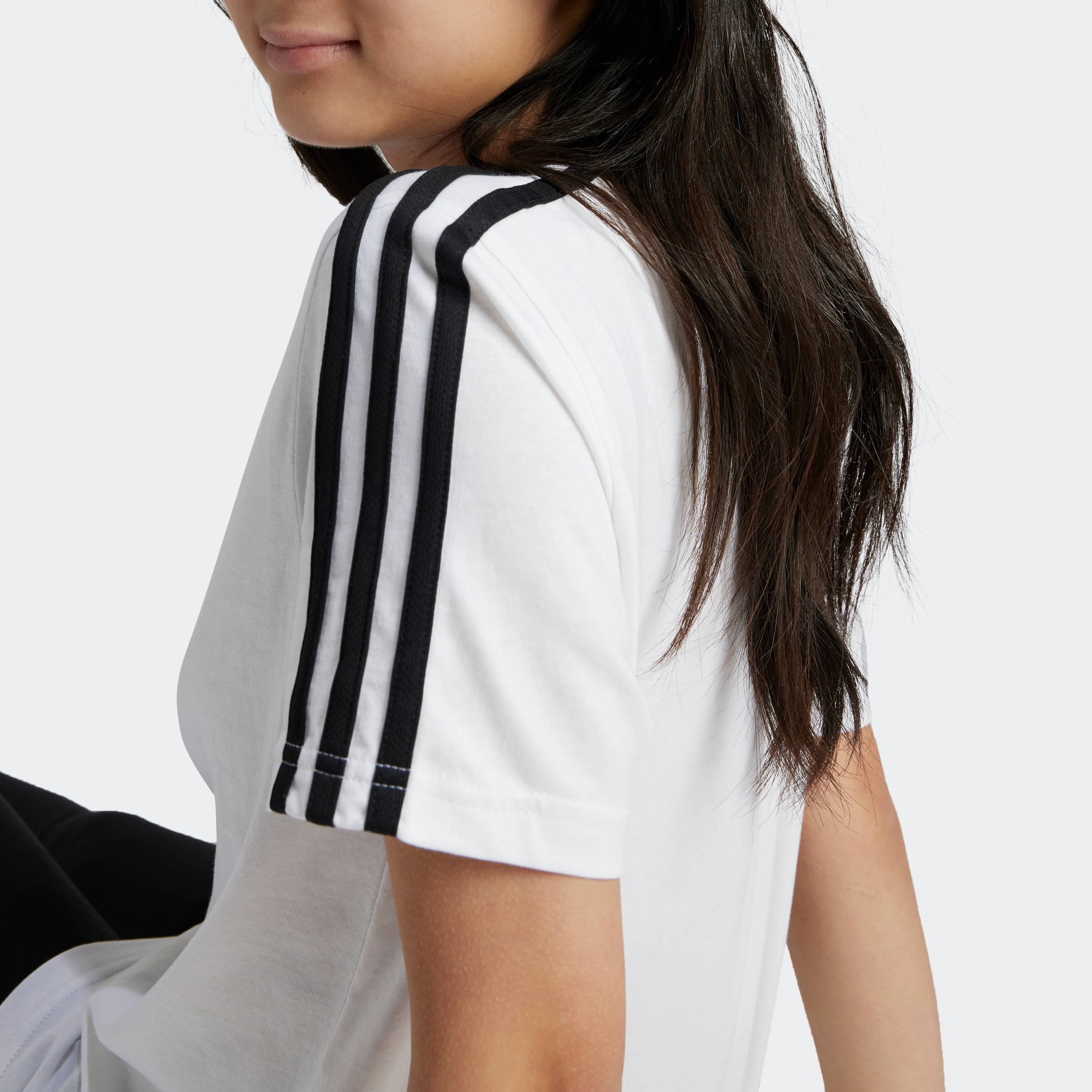 adidas Sportswear T-Shirt »ESSENTIALS 3-STREIFEN COTTON LOOSE FIT BOYFRIEND«