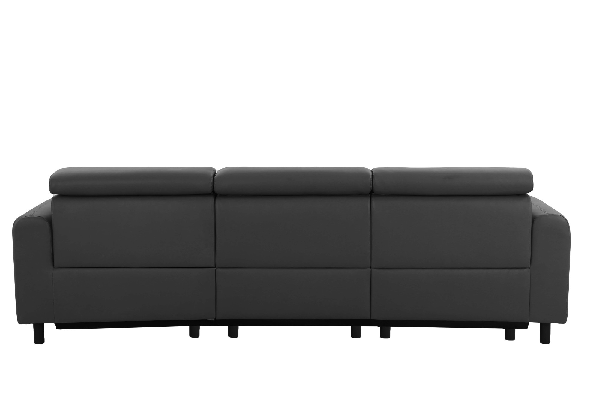 Home affaire Ecksofa »SKAANE Kunstleder, L-Form, 274 cm, manuelle u. elektrische Funktion,«, rundes Design, Kopfteilverstellung, Federkernpolsterung