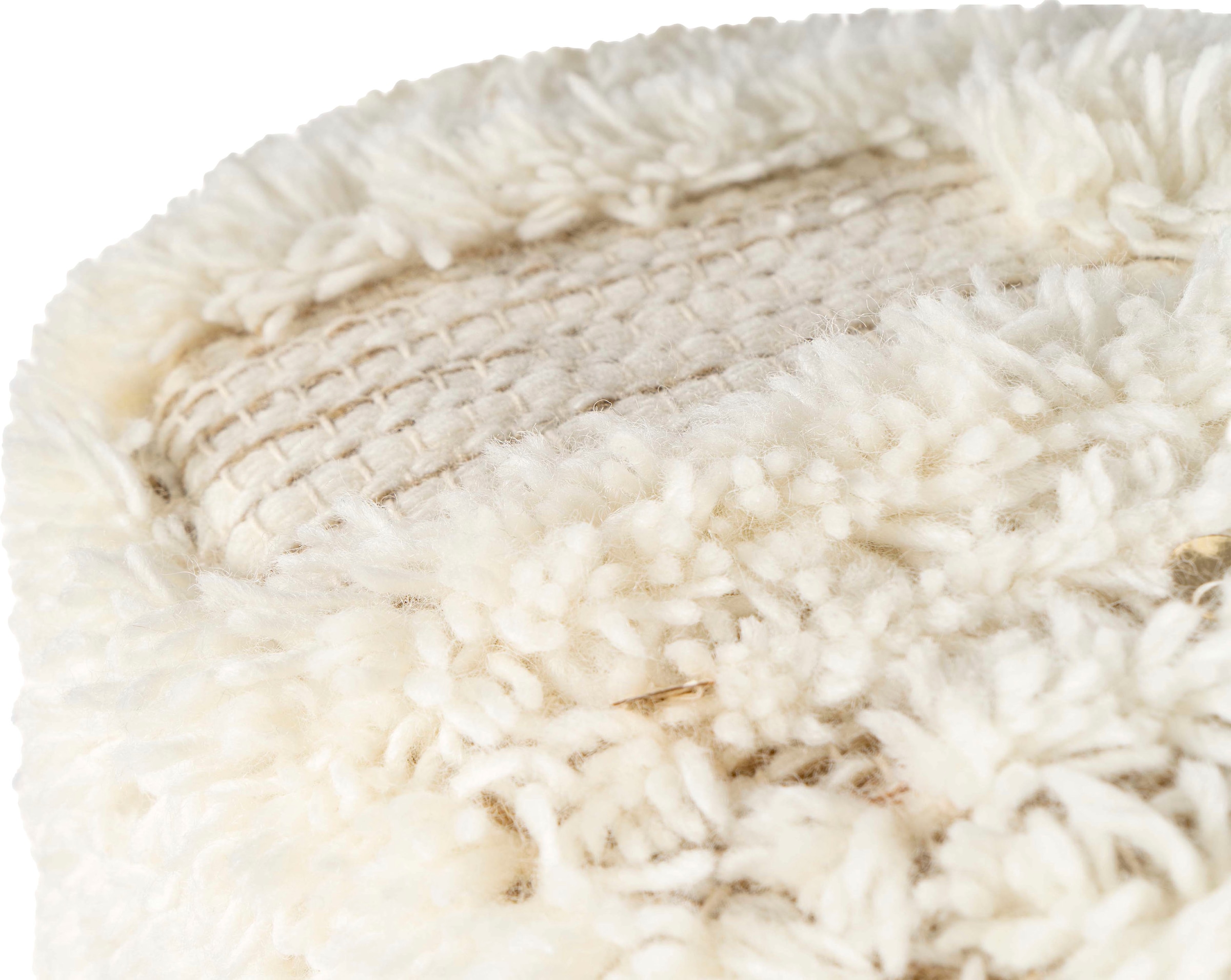 Kayoom Pouf »Bohist 425 35cm x 35cm,   Strukturen mit Fransen und Quasten« 1 Stk. tlg. handgefertigt, Unikat, sehr gut kombinierbar, vielfältig im Einsatz