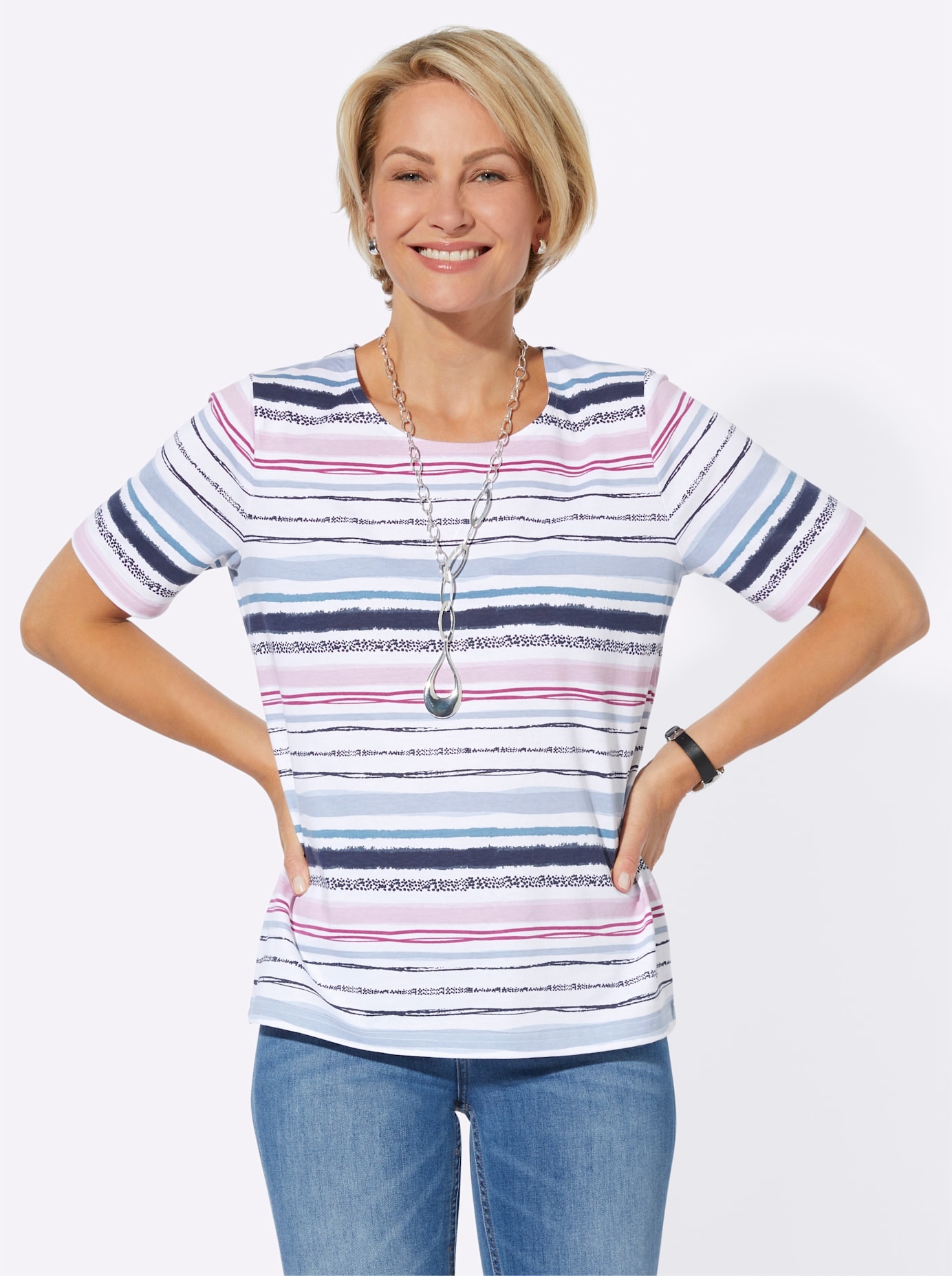 Casual Looks Rundhalsshirt »Shirt«, (1 tlg.)
