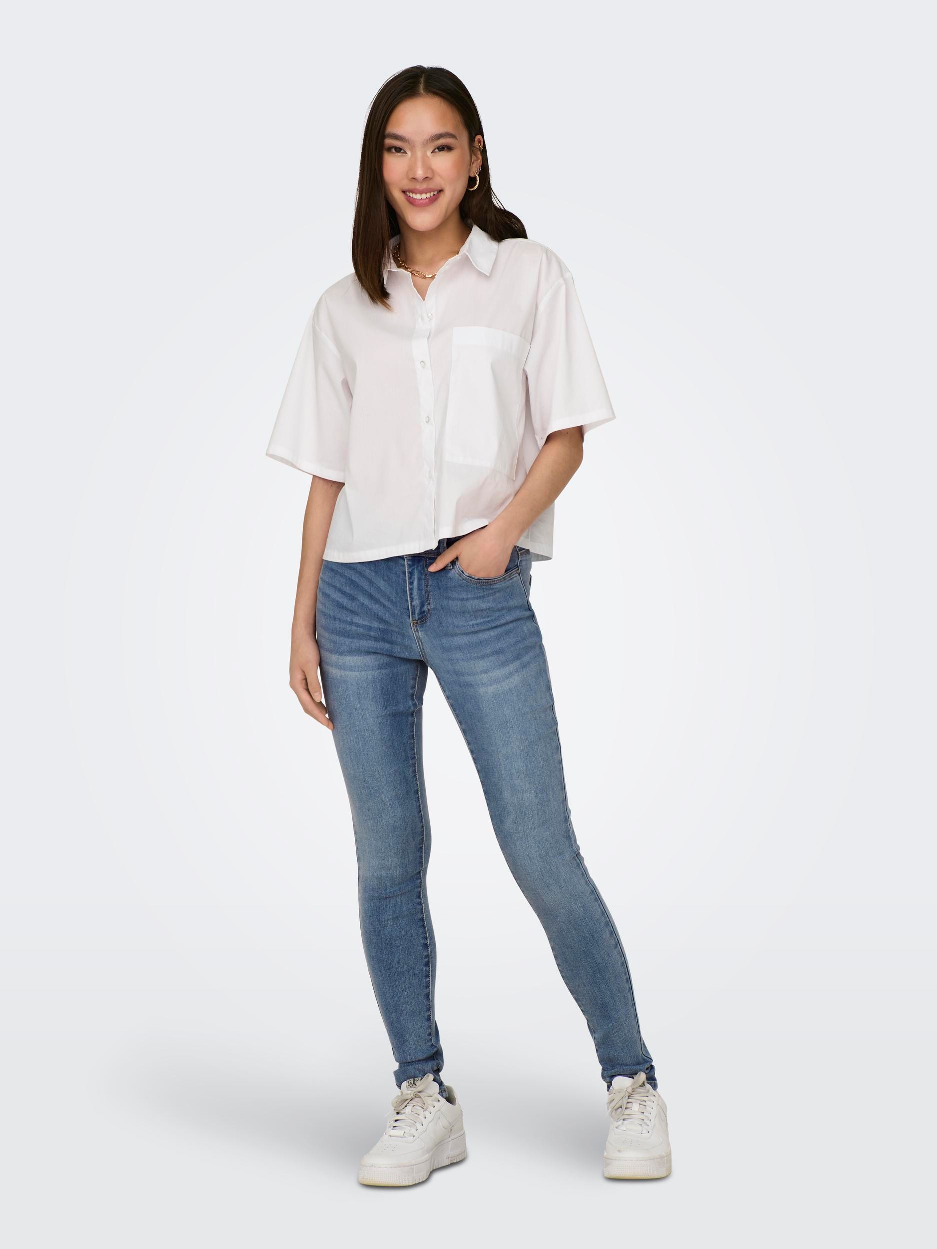 ONLY Skinny-fit-Jeans »ONLWAUW MID SKINNY DNM GUABOX«