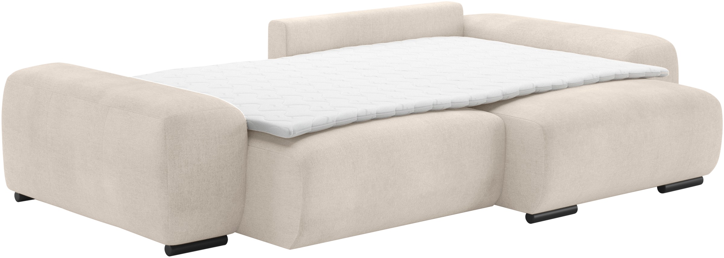 Mr. Couch Polsterecke »Sundance, L-Form«, Dauerschläfer mit Bett, Bettkasten, bis 140 kg belastbar