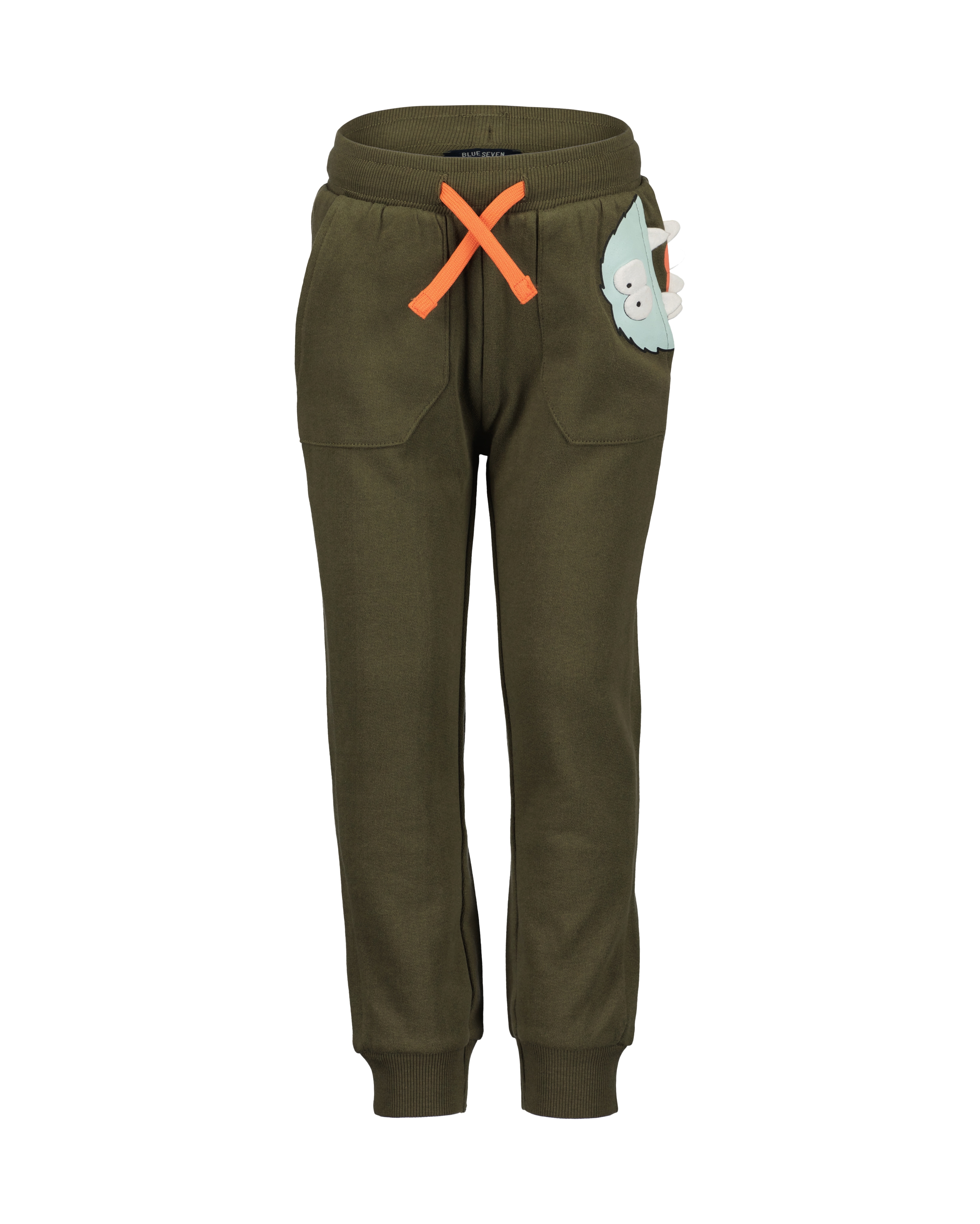 Blue Seven Sweathose mit toller Taschenapplikation im Monster-Look in grün, Größe 110