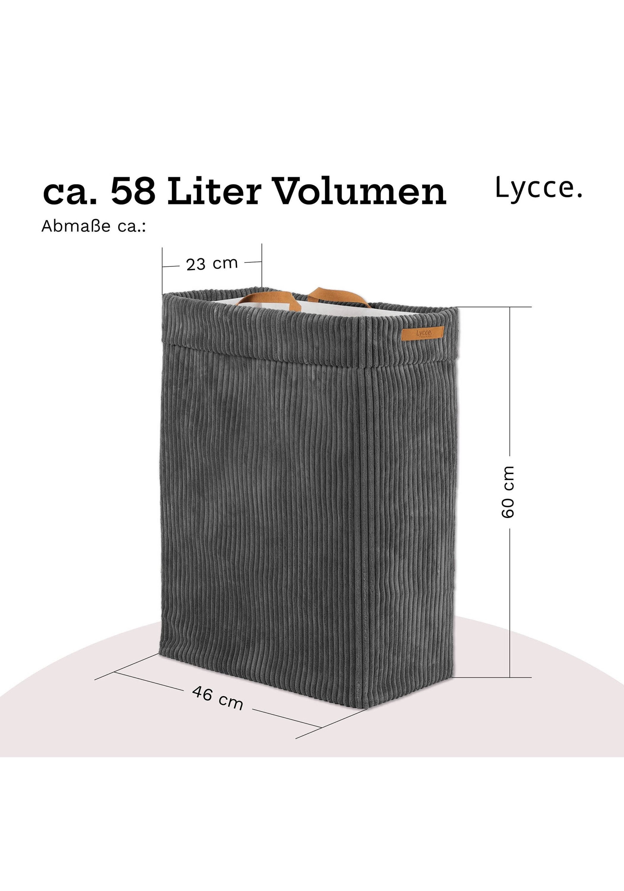 Lycce Wäschekorb »Wäschekorb Nischenwäschekorb Cord 1er Pack«